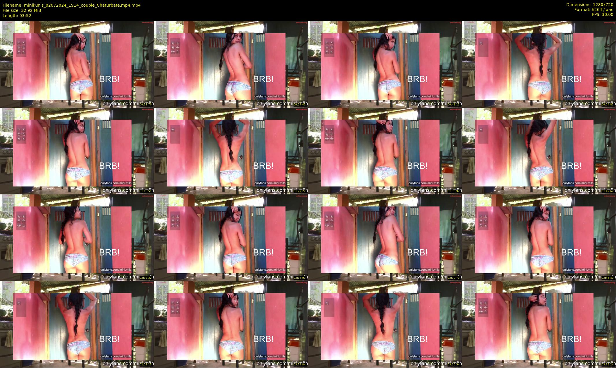 minikunis — 4 minute Chaturbate couple cam show recording, 720p, Jul 2, 2024