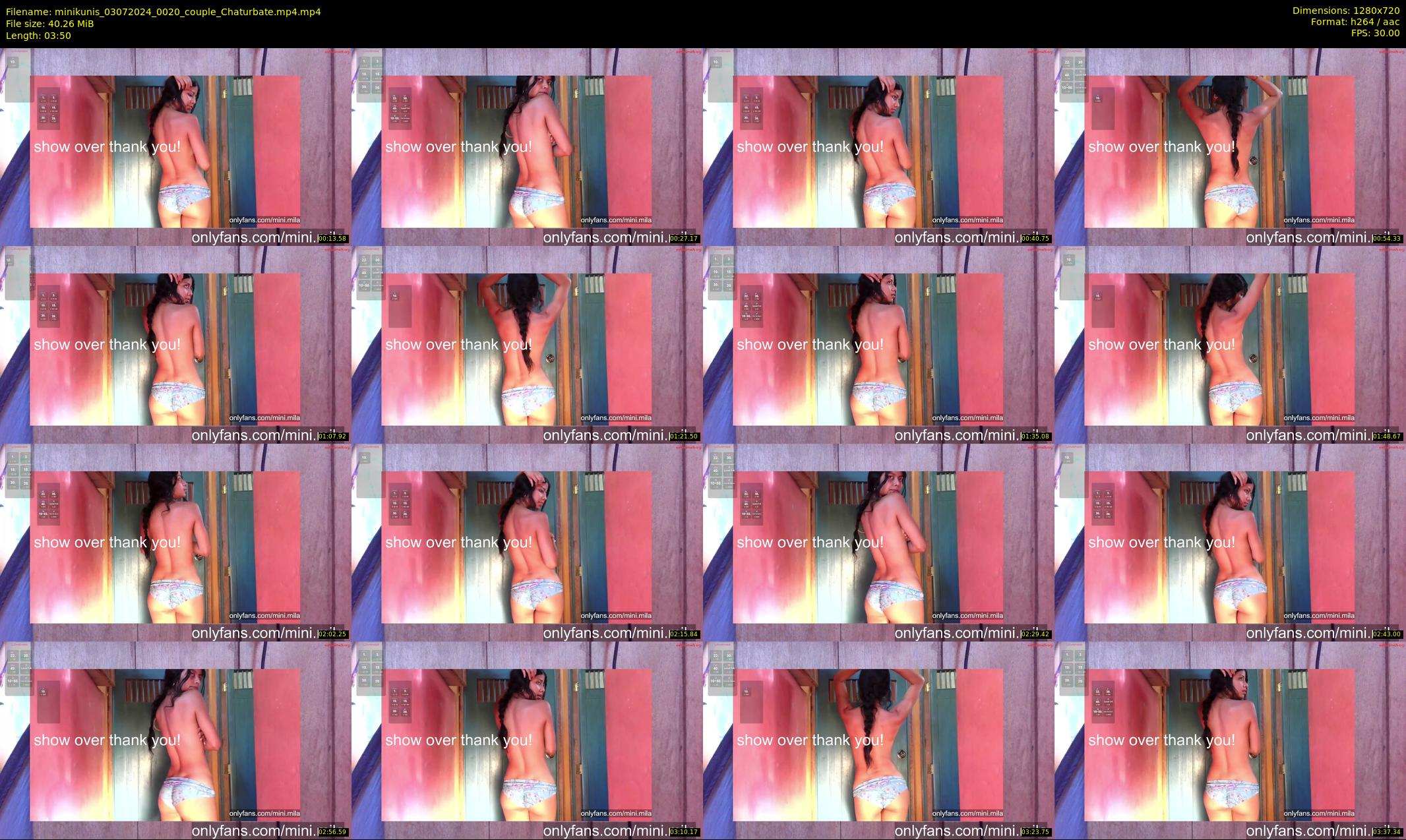 minikunis — 4 minute Chaturbate couple cam show recording, 720p, Jul 3, 2024