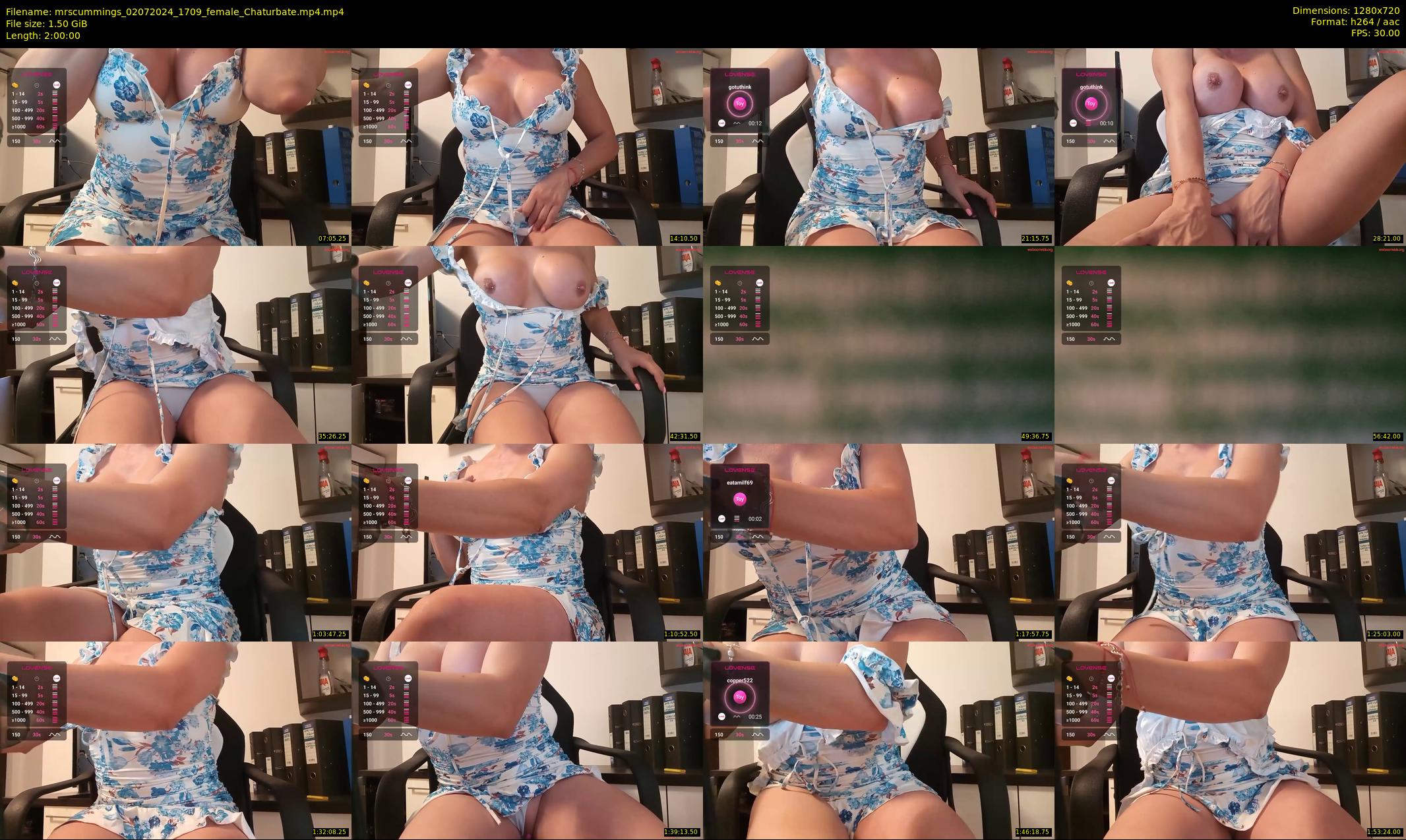 mrscummings — 120 minute Chaturbate female cam show recording, 720p, Jul 2, 2024