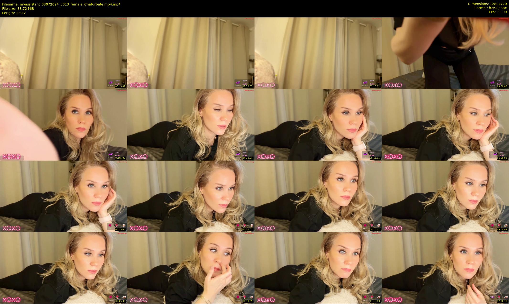 myassistant — 13 minute Chaturbate female cam show recording, 720p, Jul 3, 2024