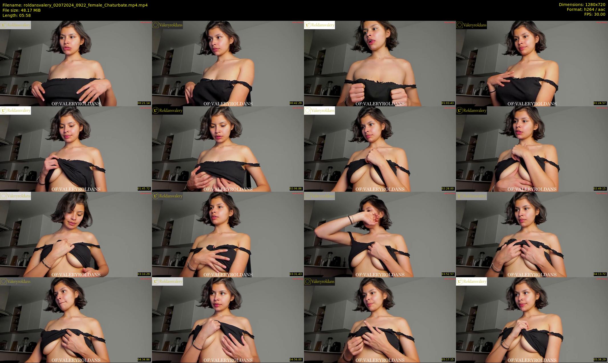 roldansvalery — 6 minute Chaturbate female cam show recording, 720p, Jul 2, 2024