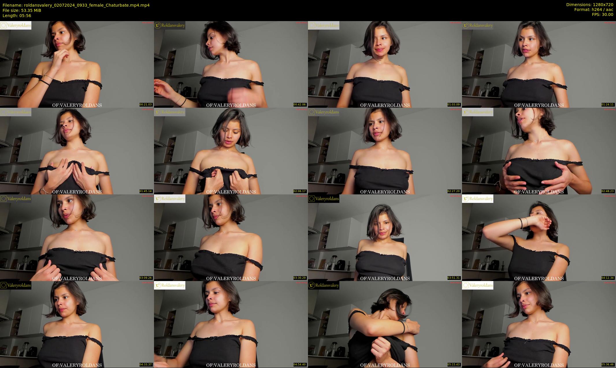 roldansvalery — 6 minute Chaturbate female cam show recording, 720p, Jul 2, 2024
