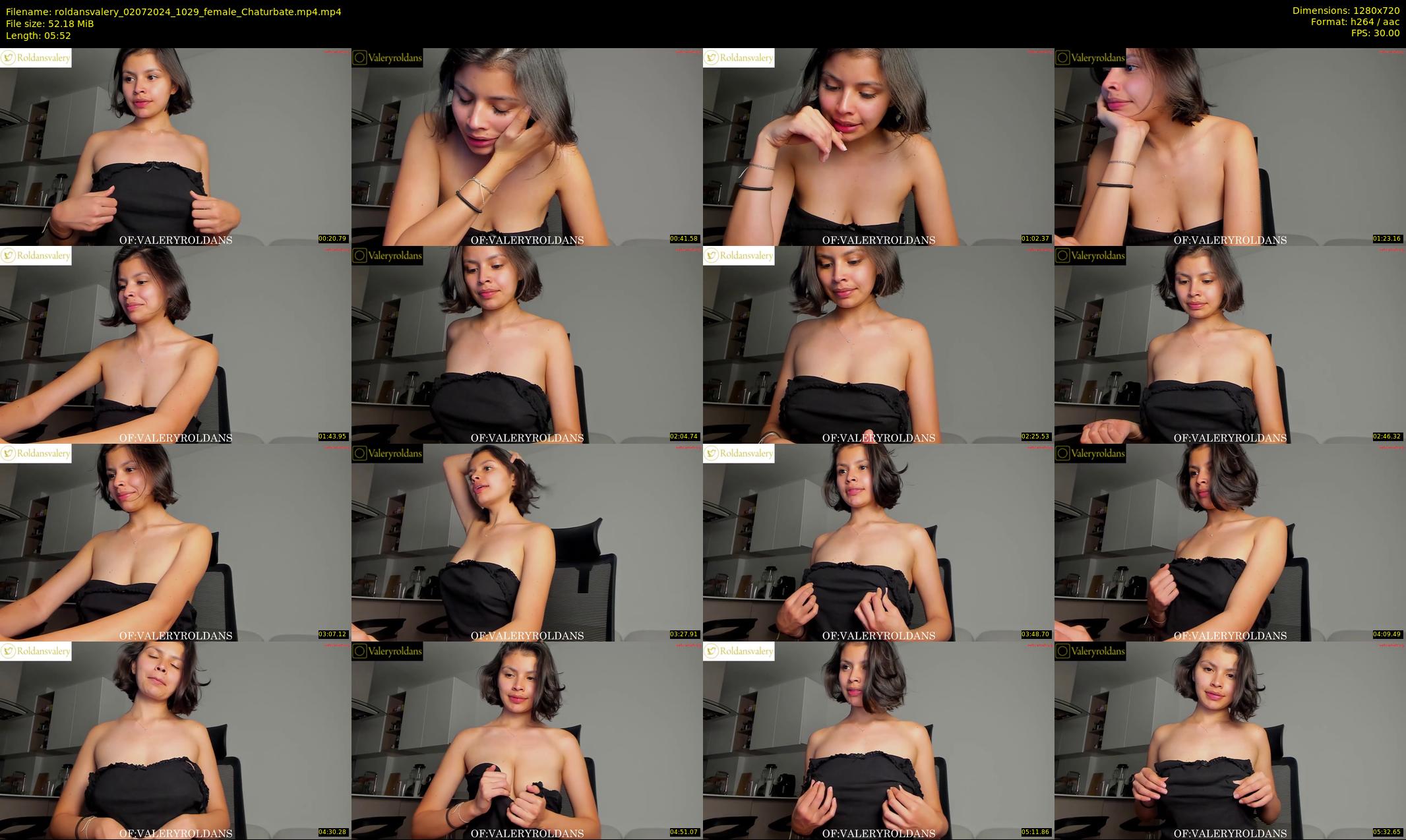 roldansvalery — 6 minute Chaturbate female cam show recording, 720p, Jul 2, 2024