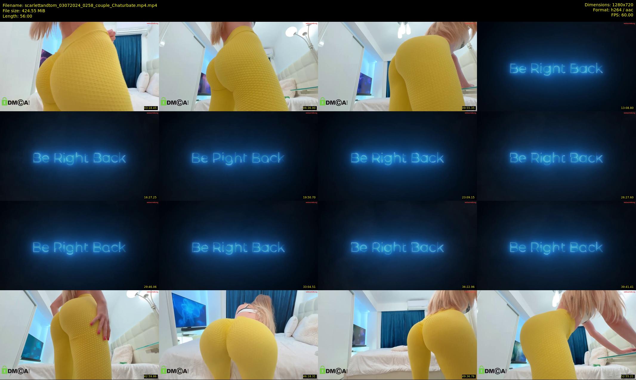 scarlettandtom — 56 minute Chaturbate couple cam show recording, 720p, Jul 3, 2024