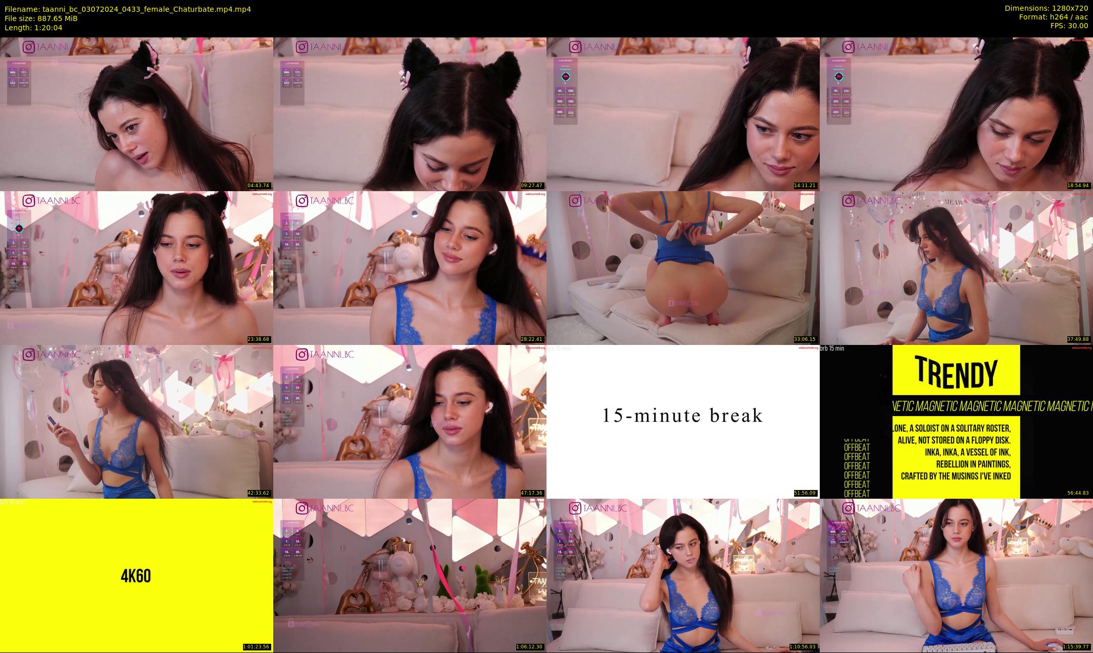 taanni_bc — 81 minute Chaturbate female cam show recording, 720p, Jul 3, 2024