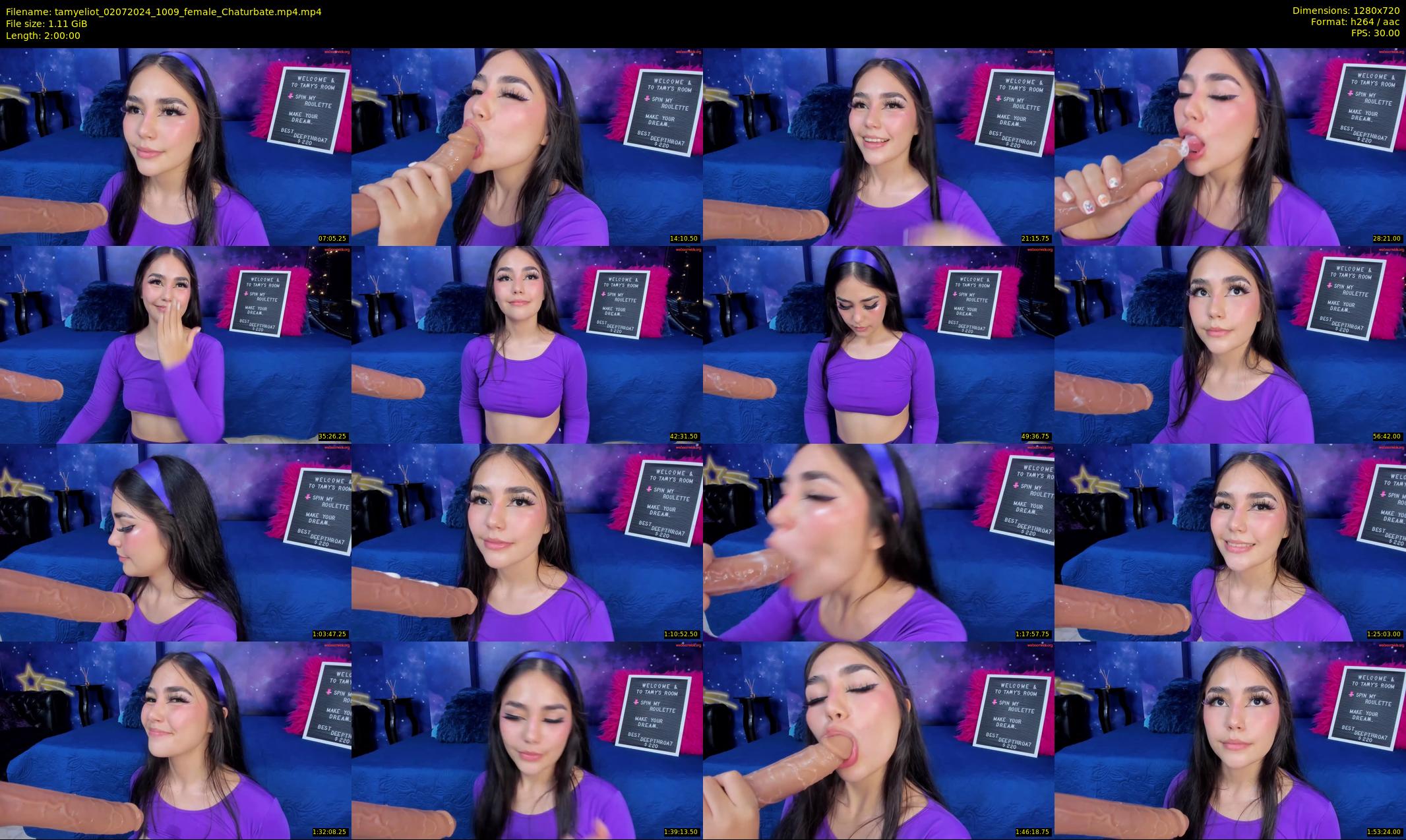 tamyeliot — 120 minute Chaturbate female cam show recording, 720p, Jul 2, 2024