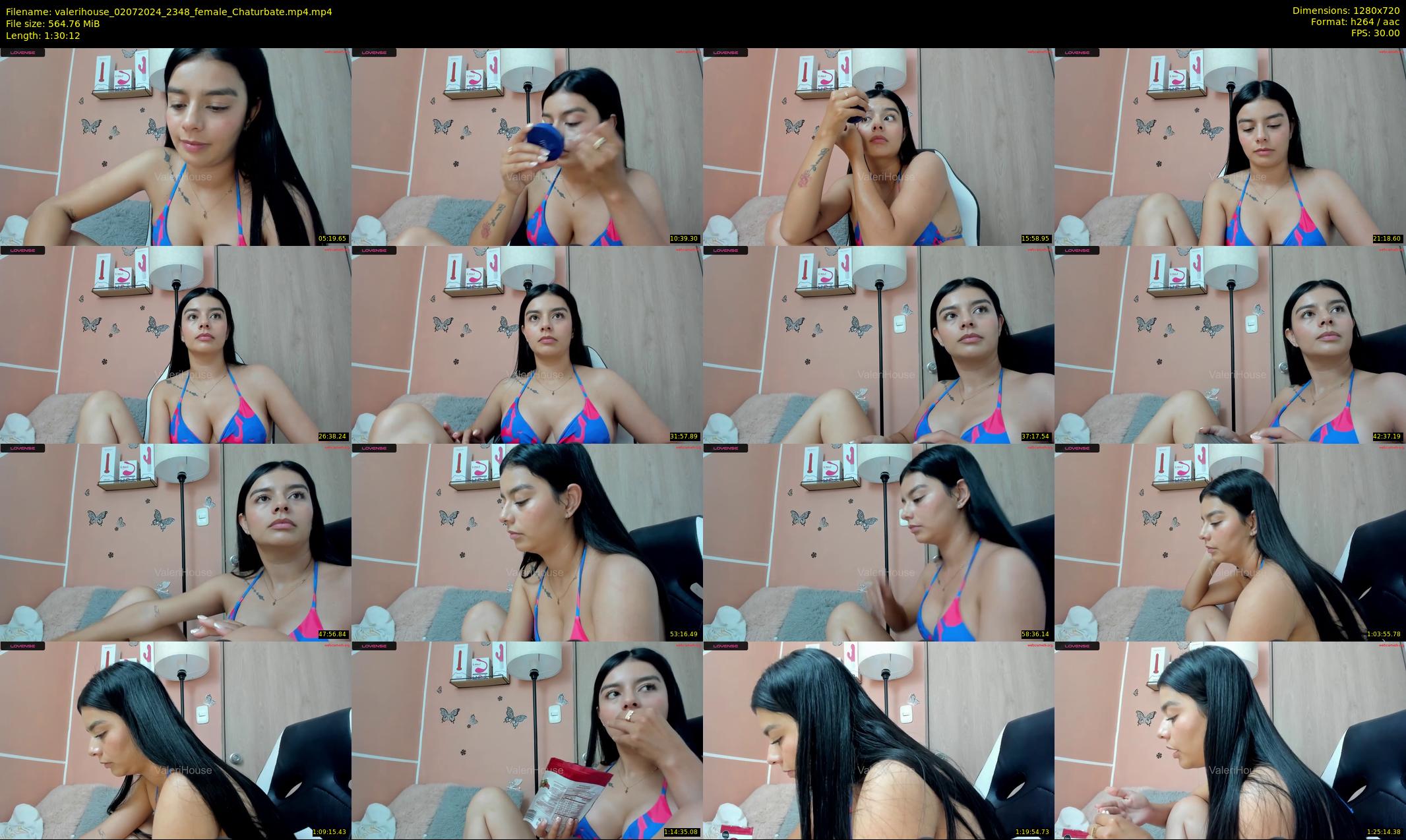 valerihouse — 91 minute Chaturbate female cam show recording, 720p, Jul 2, 2024