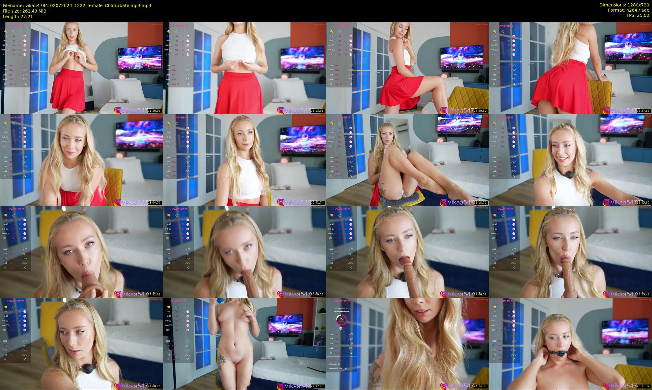 vika54784 — 28 minute Chaturbate female cam show recording, 720p, Jul 2, 2024