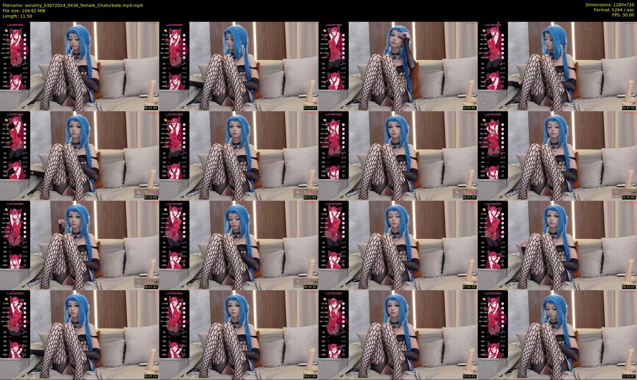 xenomy — 12 minute Chaturbate female cam show recording, 720p, Jul 3, 2024