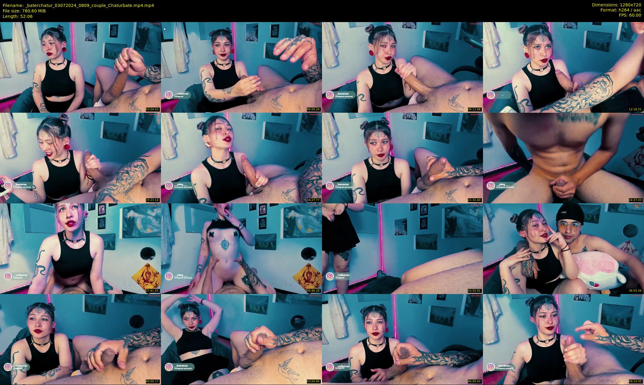 _baterchatur — 53 minute Chaturbate couple cam show recording, 720p, Jul 3, 2024