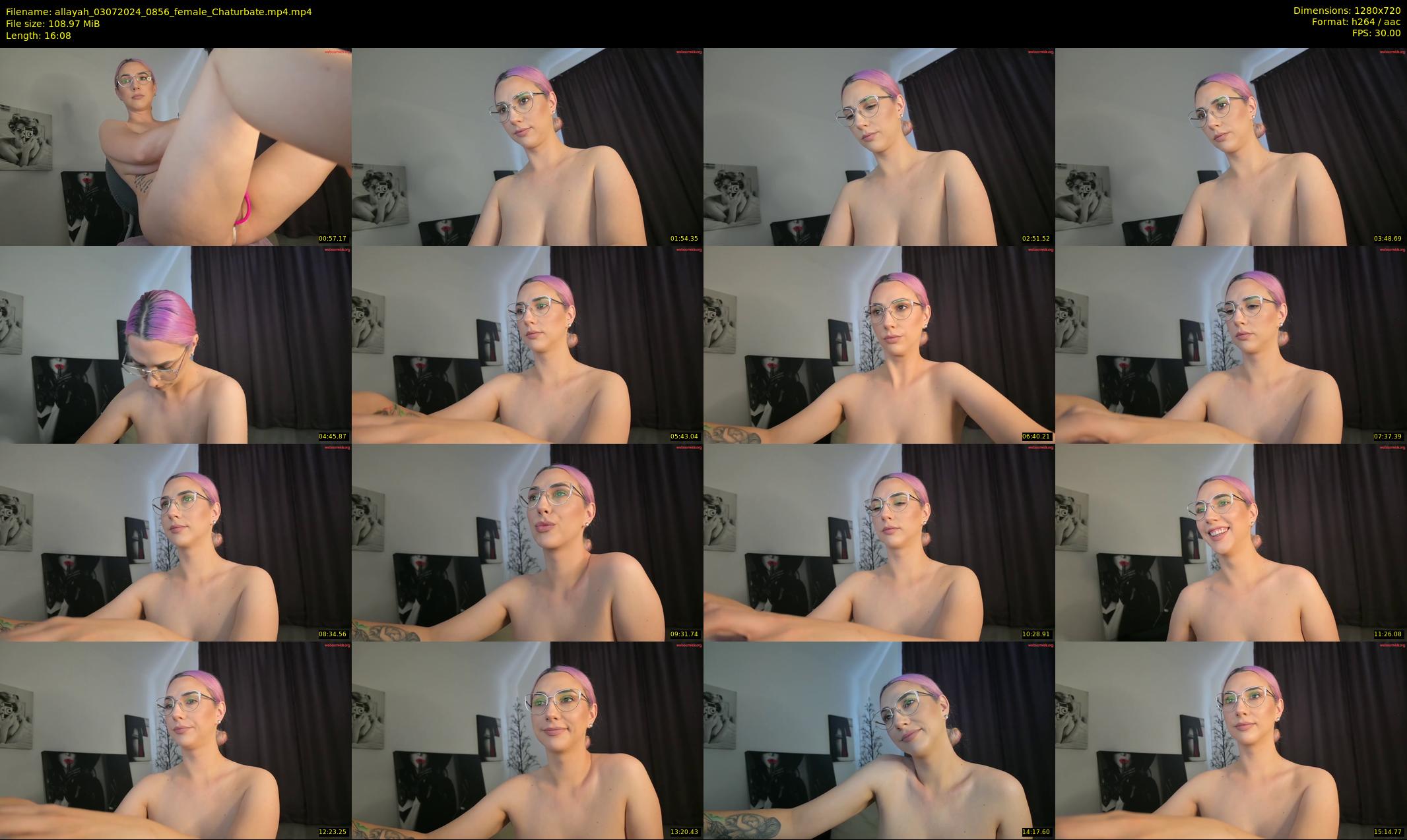 allayah — 17 minute Chaturbate female cam show recording, 720p, Jul 3, 2024