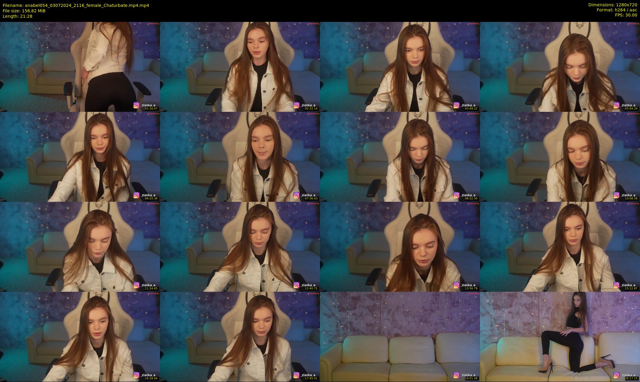 anabel054 — 22 minute Chaturbate female cam show recording, 720p, Jul 3, 2024