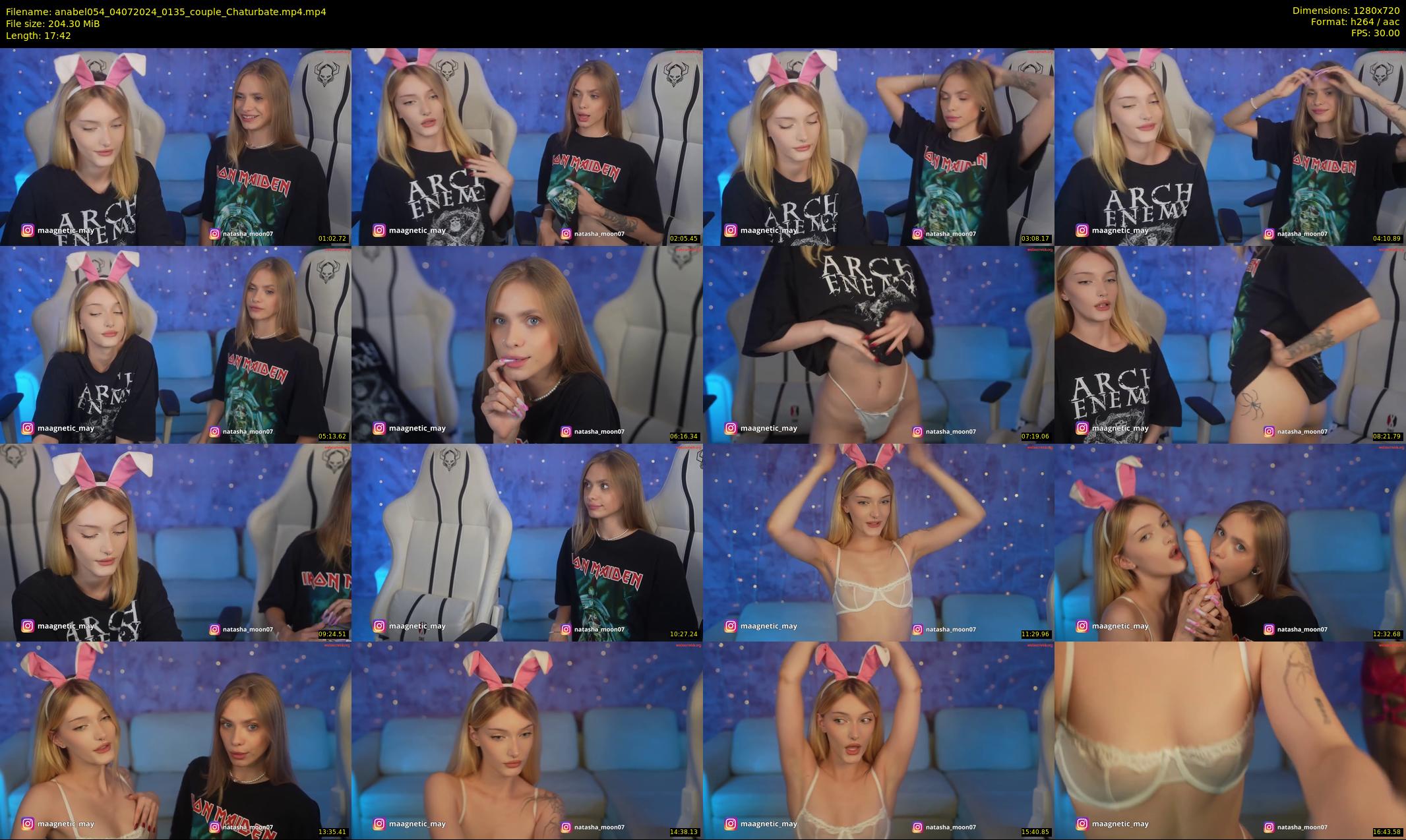 anabel054 — 18 minute Chaturbate female cam show recording, 720p, Jul 4, 2024
