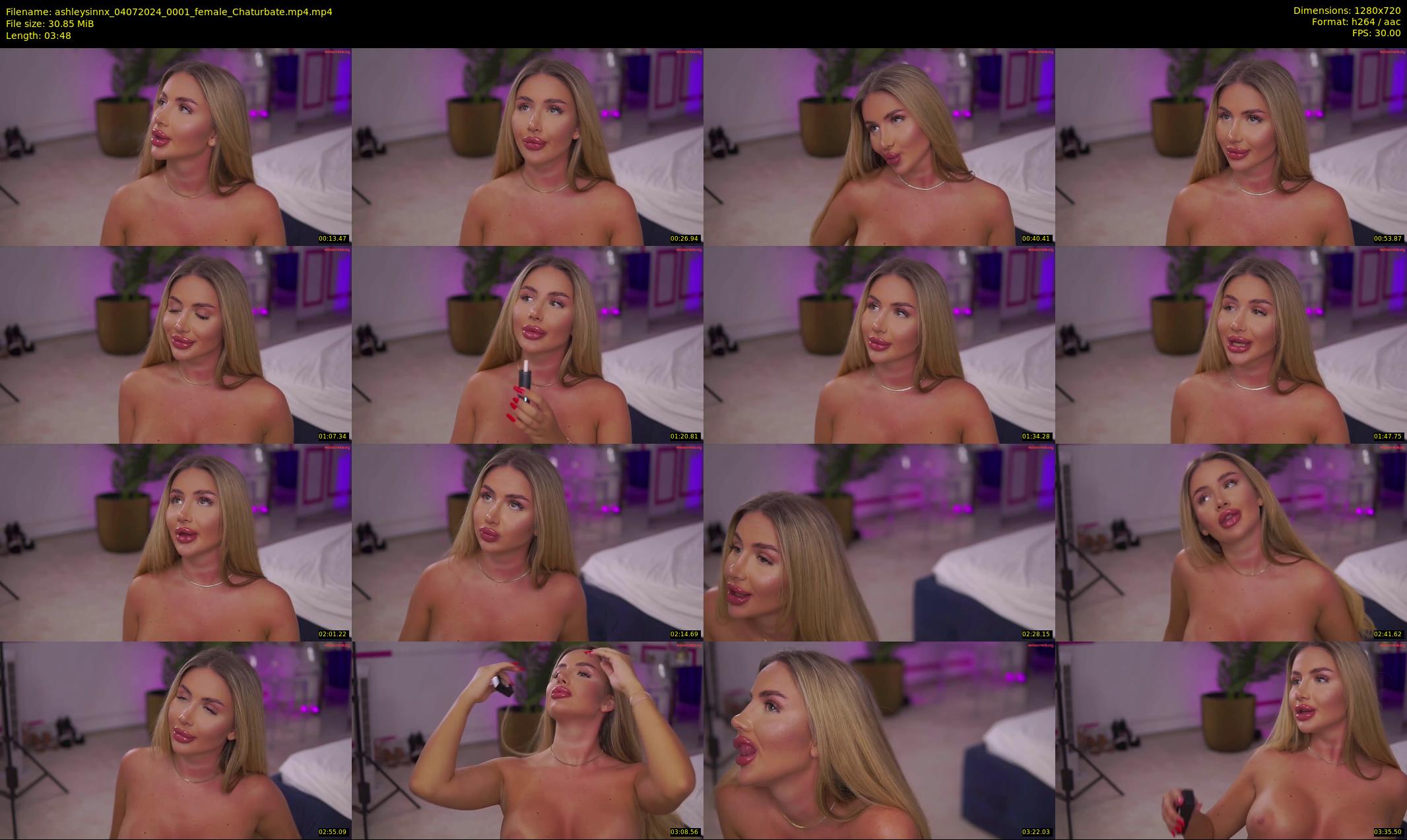 ashleysinnx — 4 minute Chaturbate female cam show recording, 720p, Jul 4, 2024