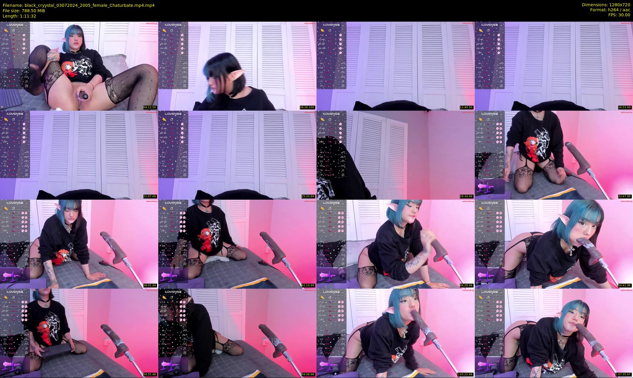 black_cryystal — 72 minute Chaturbate female cam show recording, 720p, Jul 3, 2024