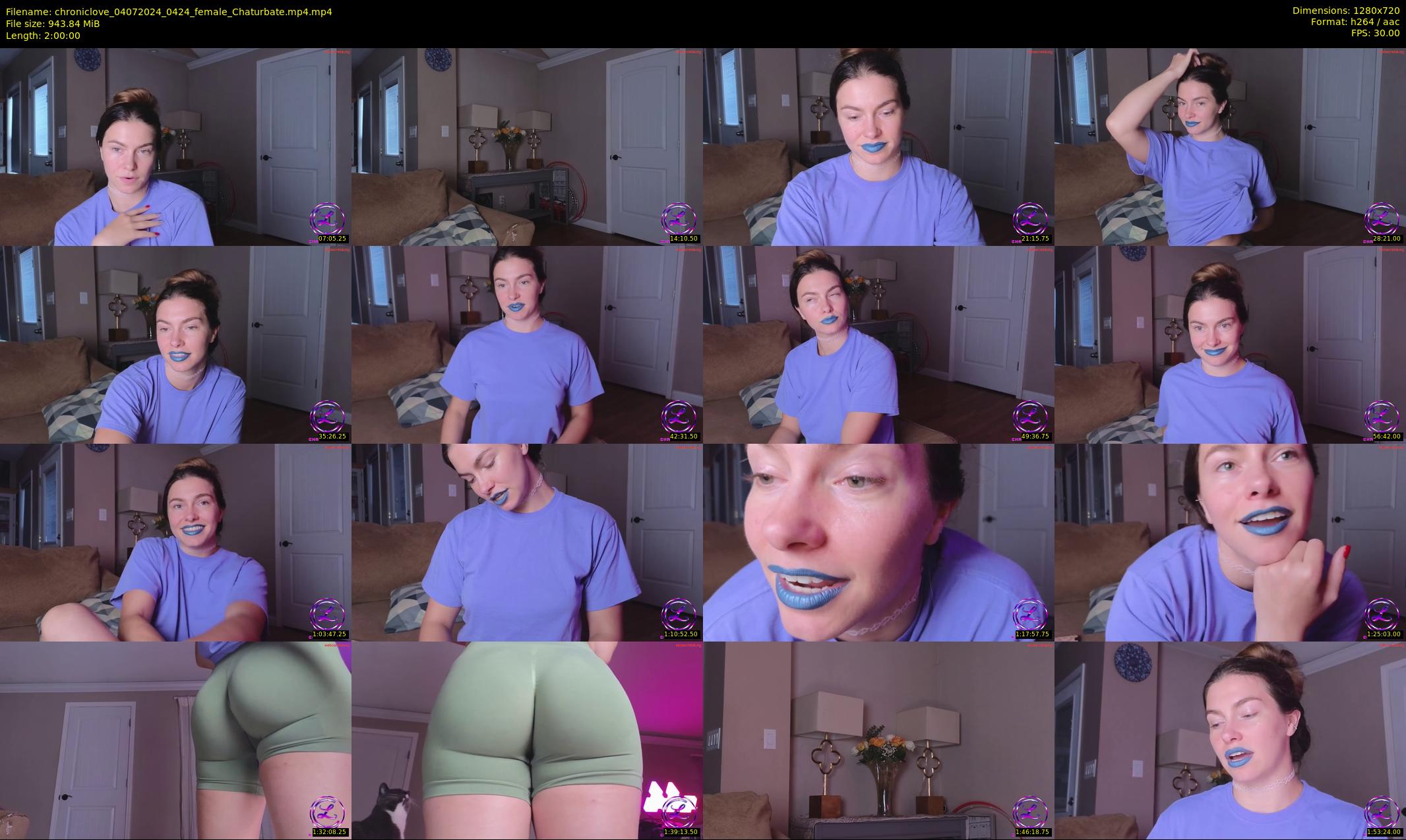 chroniclove — 120 minute Chaturbate female cam show recording, 720p, Jul 4, 2024