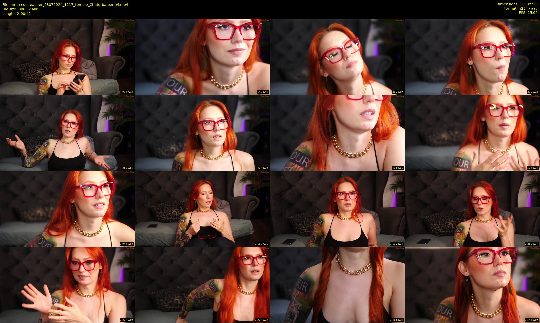 coolteacher — 121 minute Chaturbate female cam show recording, 720p, Jul 3, 2024