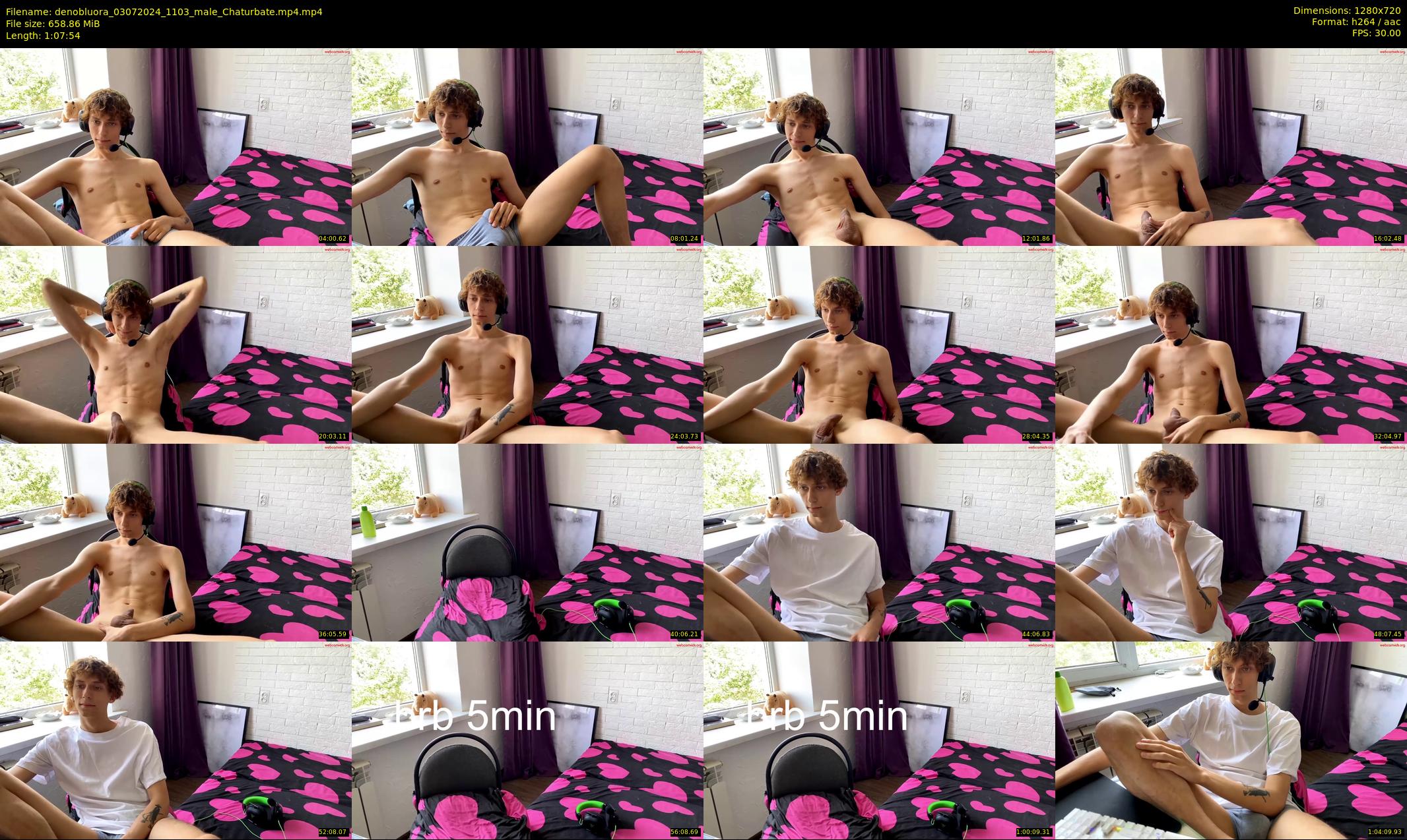 denobluora — 68 minute Chaturbate male cam show recording, 720p, Jul 3, 2024