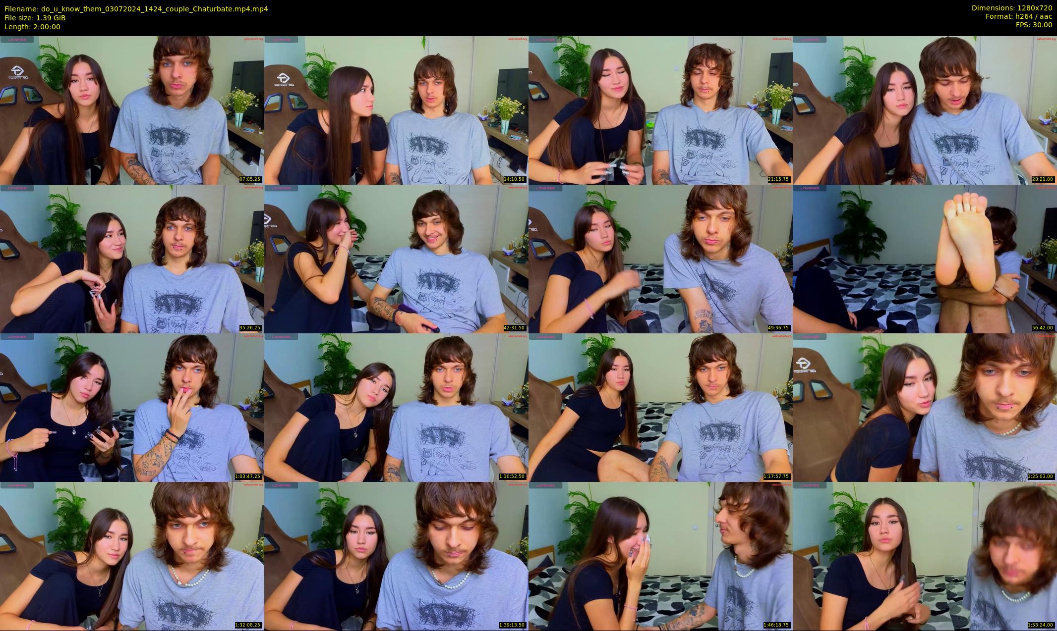 do_u_know_them — 120 minute Chaturbate couple cam show recording, 720p, Jul 3, 2024