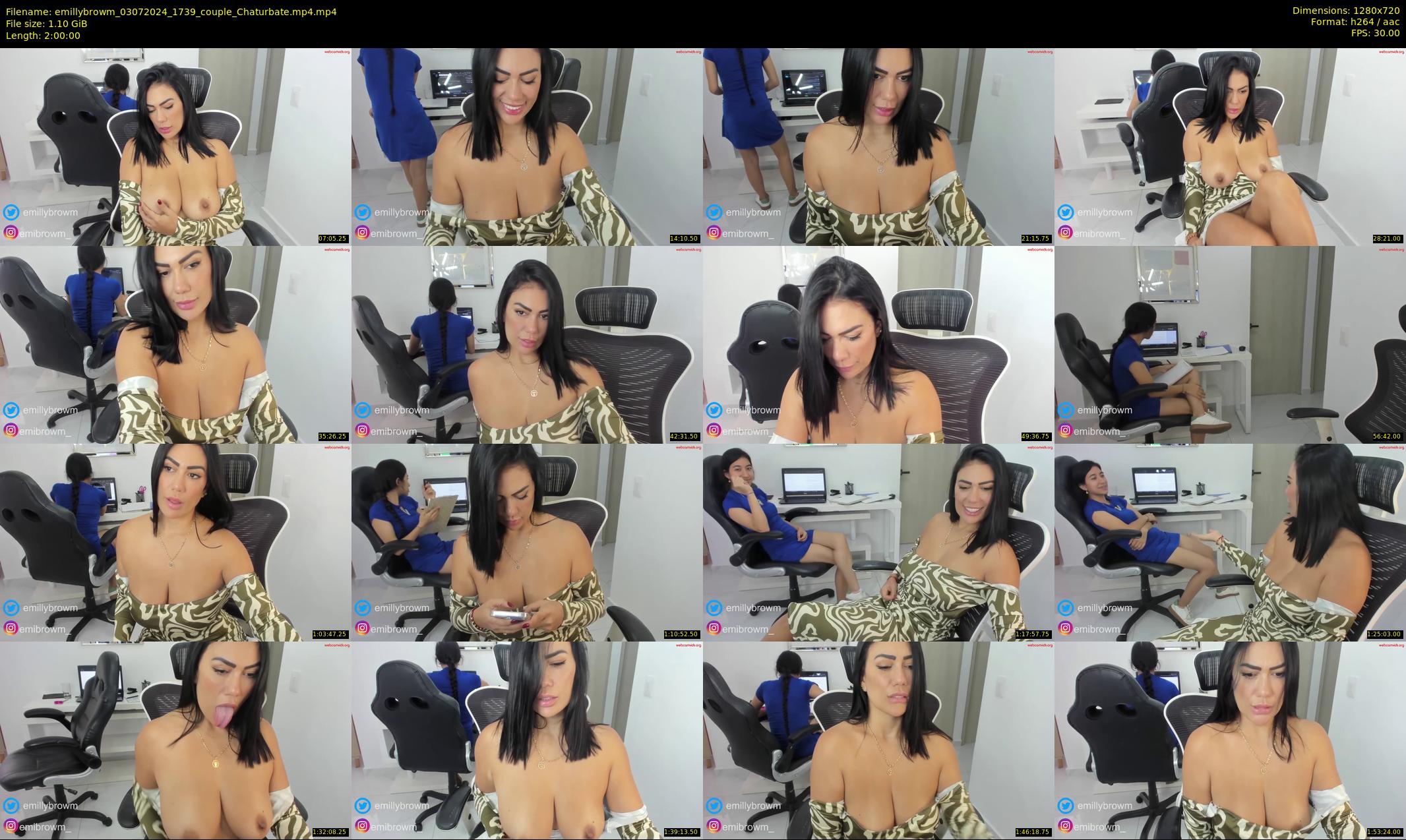 emillybrowm — 120 minute Chaturbate couple cam show recording, 720p, Jul 3, 2024