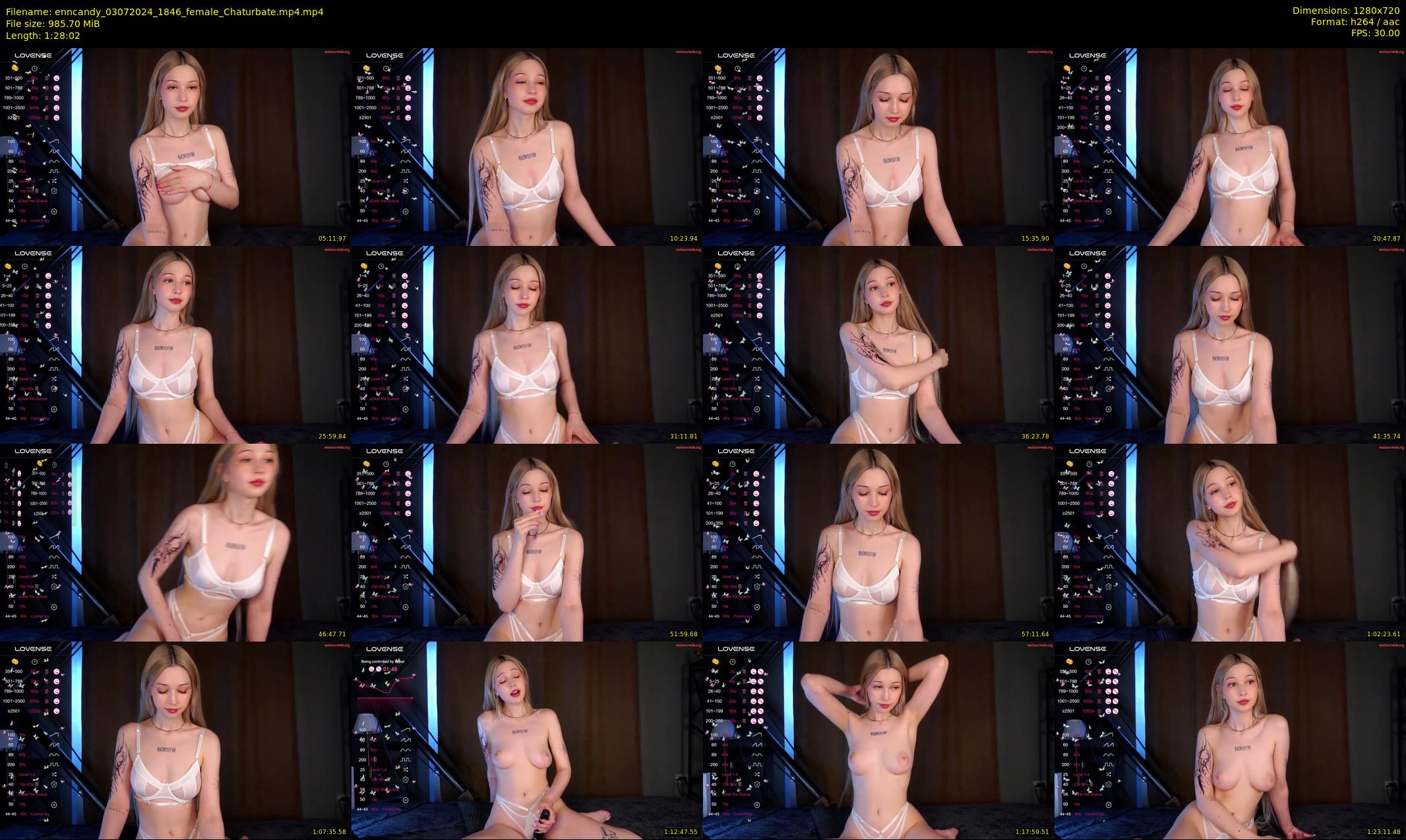 enncandy — 89 minute Chaturbate female cam show recording, 720p, Jul 3, 2024