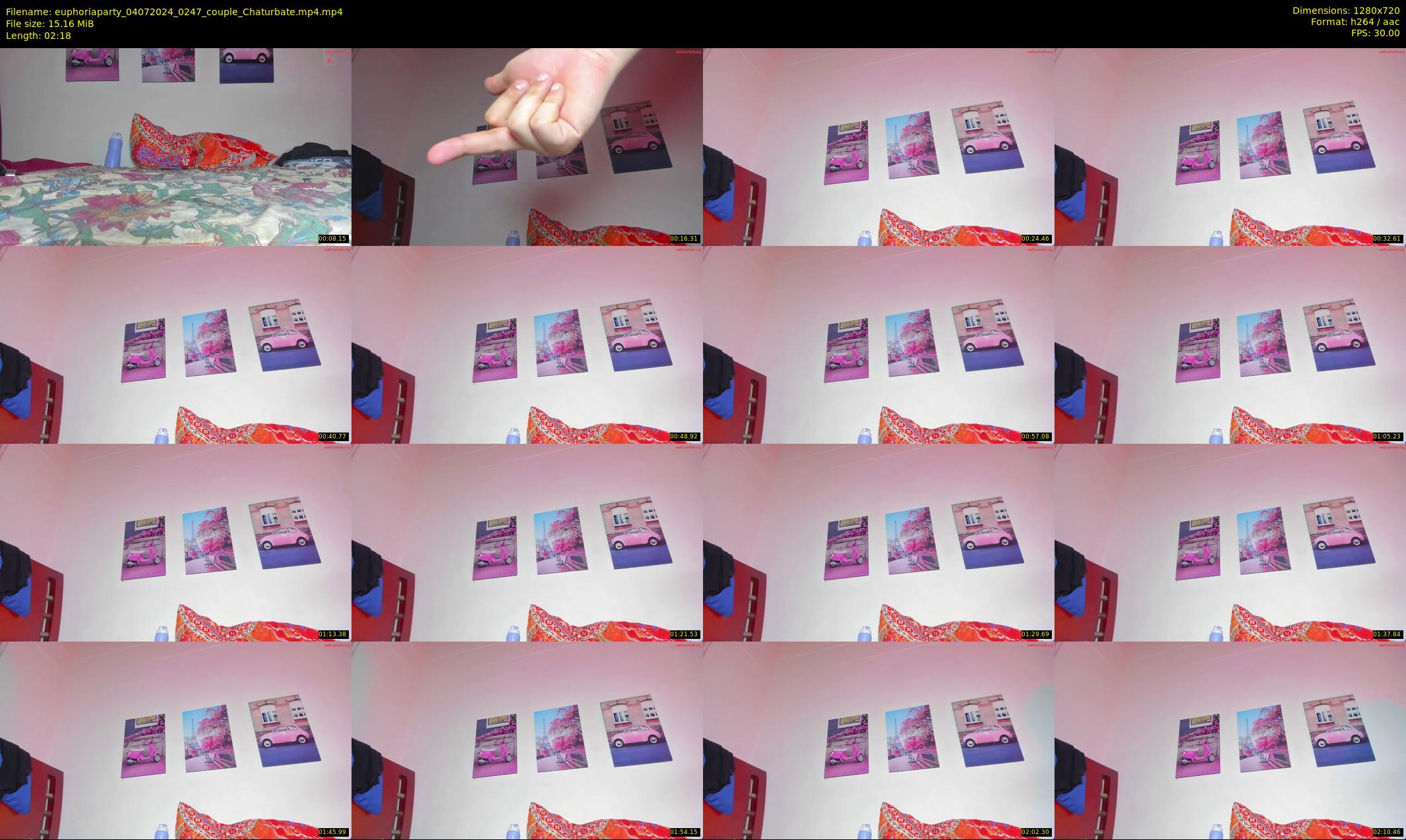 euphoriaparty — 3 minute Chaturbate couple cam show recording, 720p, Jul 4, 2024