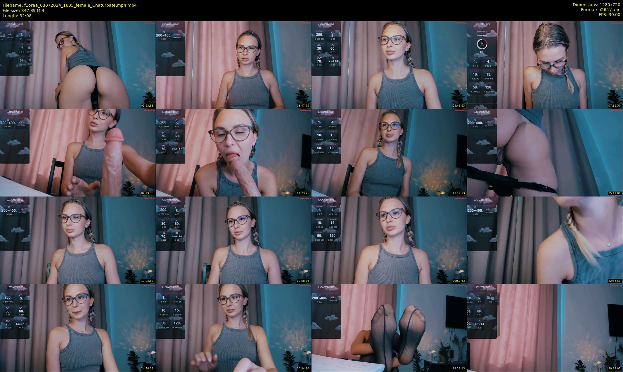 f1oraa — 33 minute Chaturbate female cam show recording, 720p, Jul 3, 2024