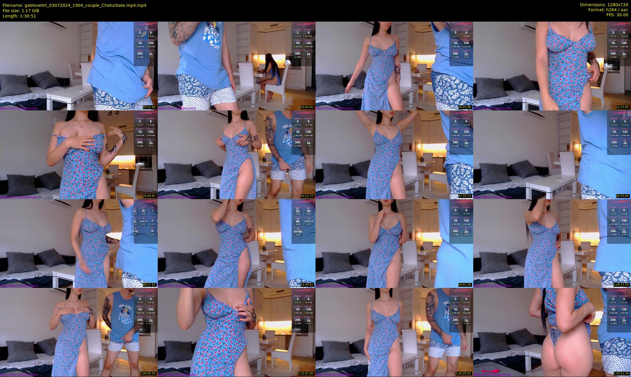 gablovetm — 91 minute Chaturbate couple cam show recording, 720p, Jul 3, 2024