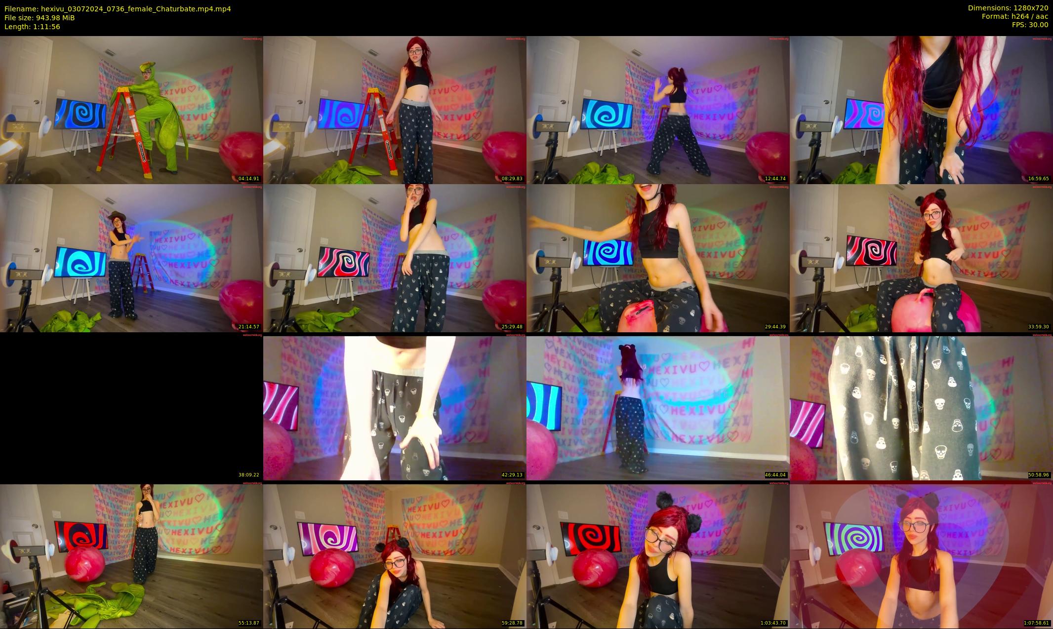hexivu — 72 minute Chaturbate female cam show recording, 720p, Jul 3, 2024