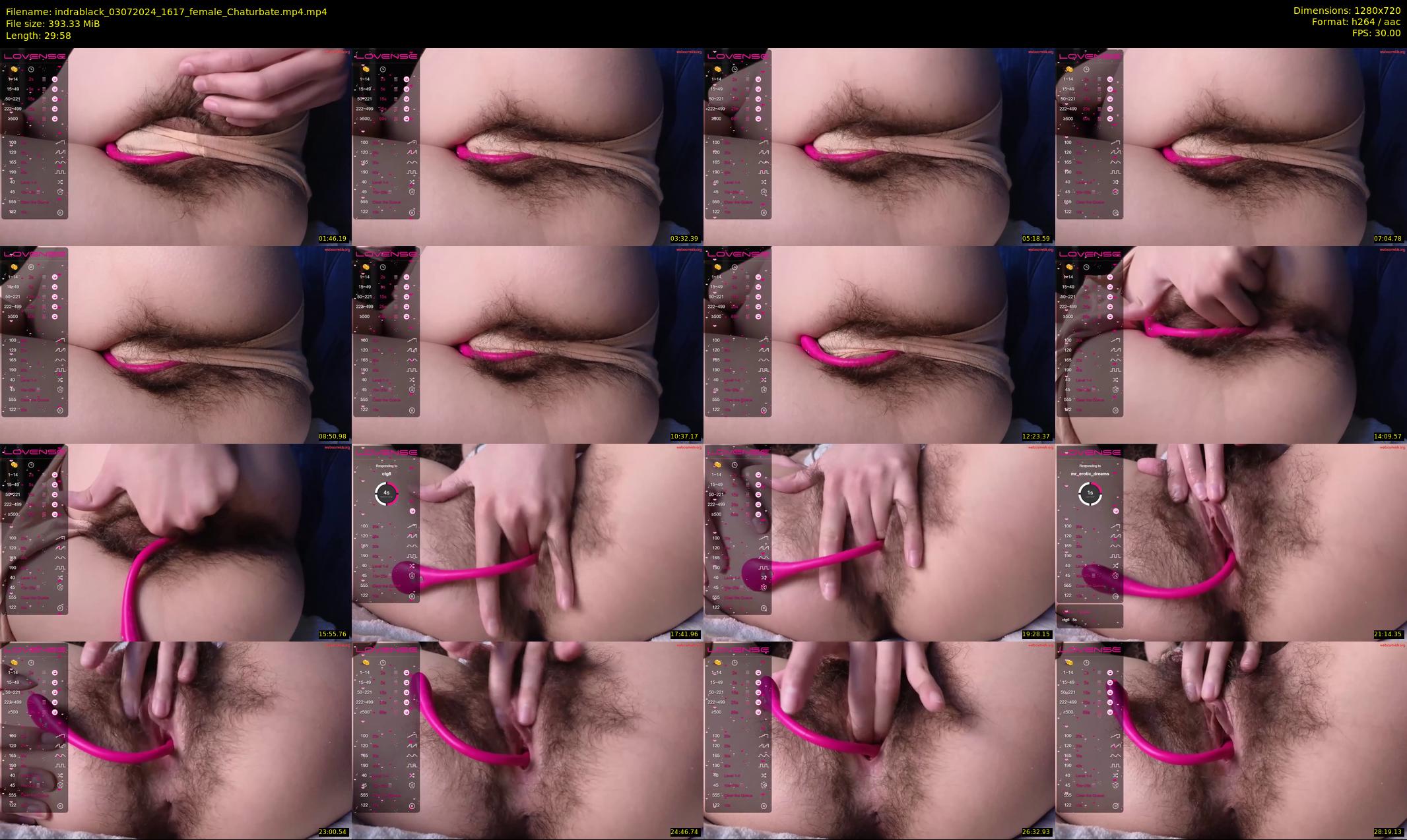 indrablack — 30 minute Chaturbate female cam show recording, 720p, Jul 3, 2024