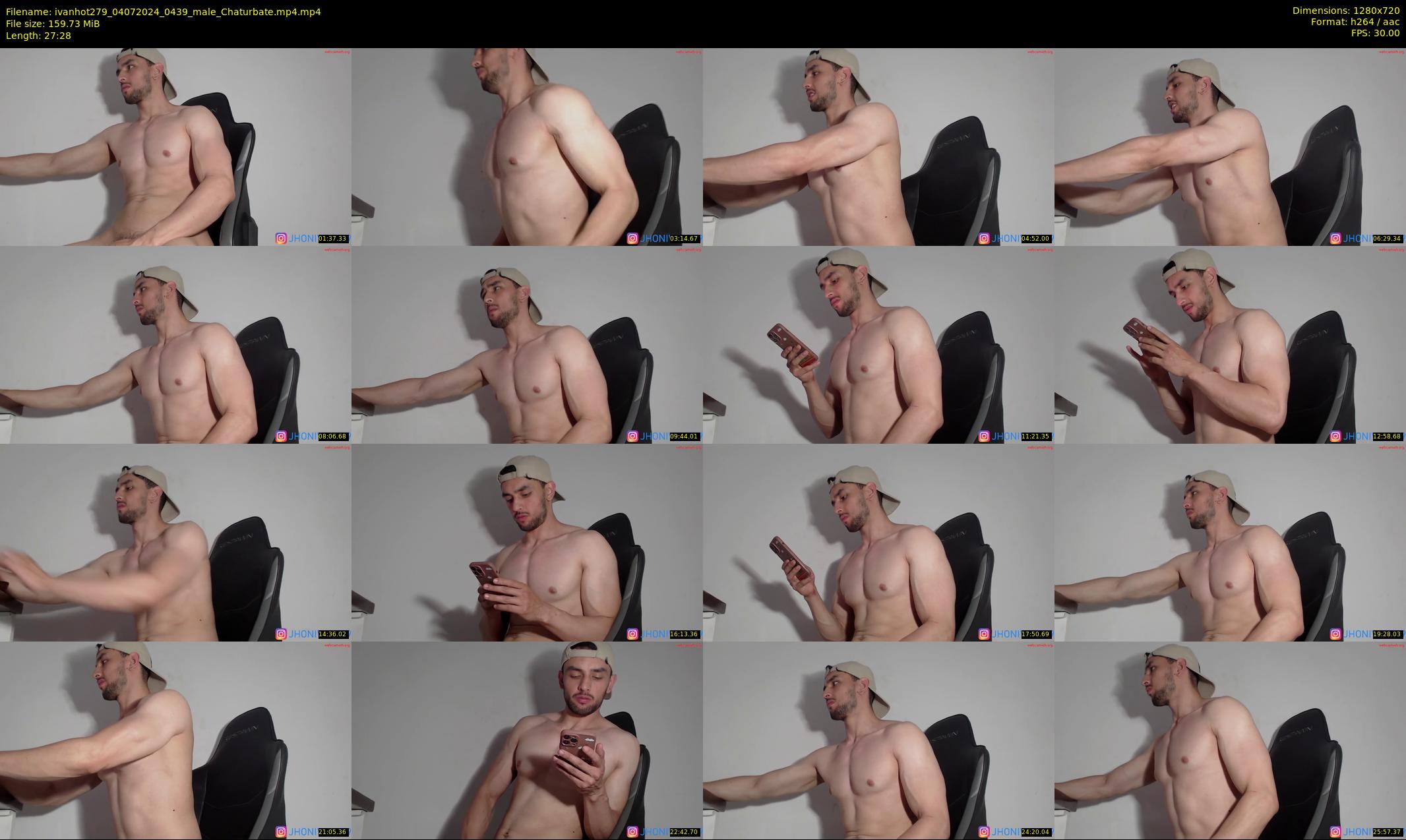 ivanhot279 — 28 minute Chaturbate male cam show recording, 720p, Jul 4, 2024