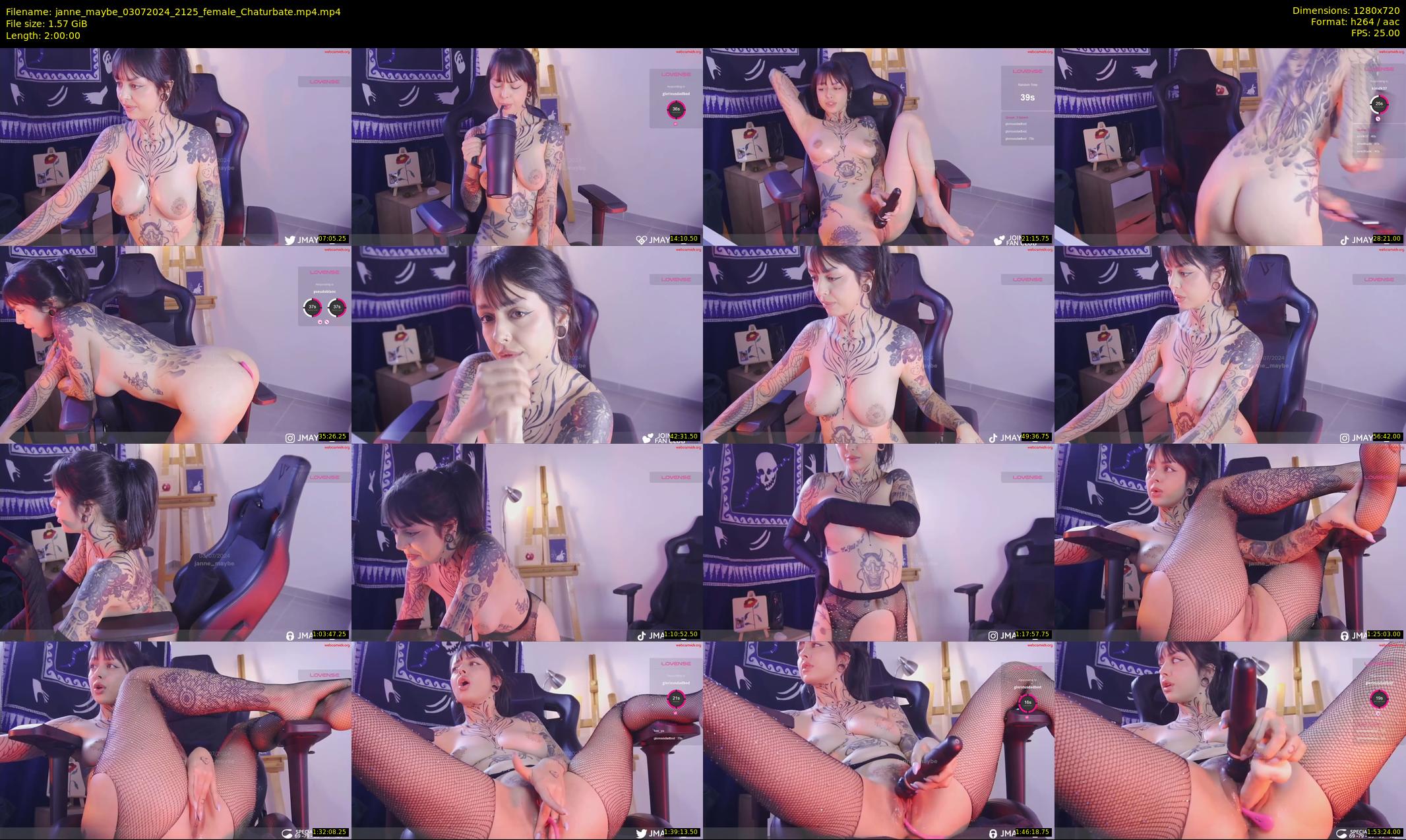 janne_maybe — 120 minute Chaturbate female cam show recording, 720p, Jul 3, 2024