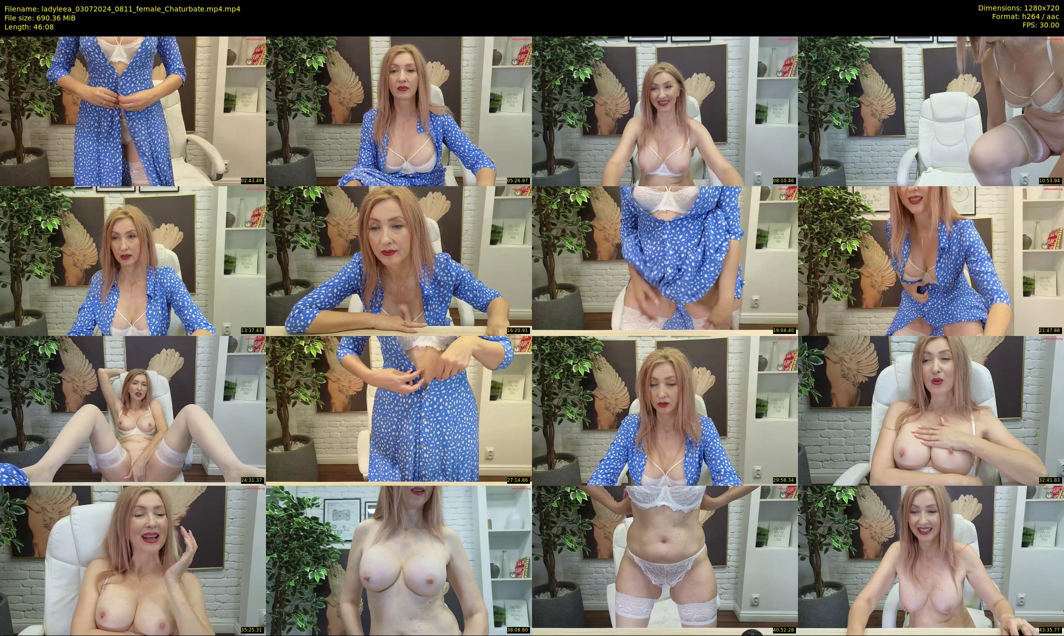 ladyleea — 47 minute Chaturbate female cam show recording, 720p, Jul 3, 2024