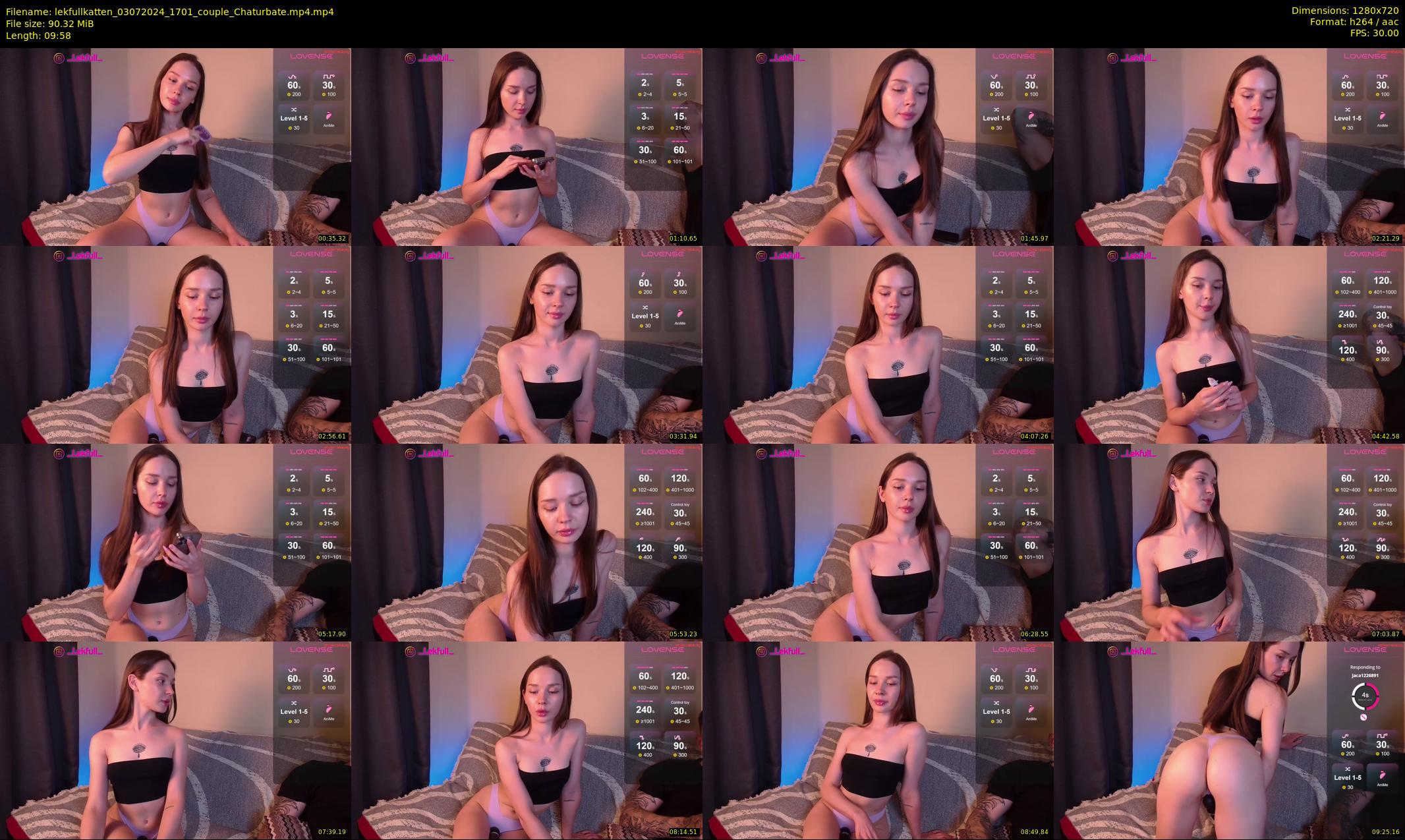 lekfullkatten — 10 minute Chaturbate couple cam show recording, 720p, Jul 3, 2024
