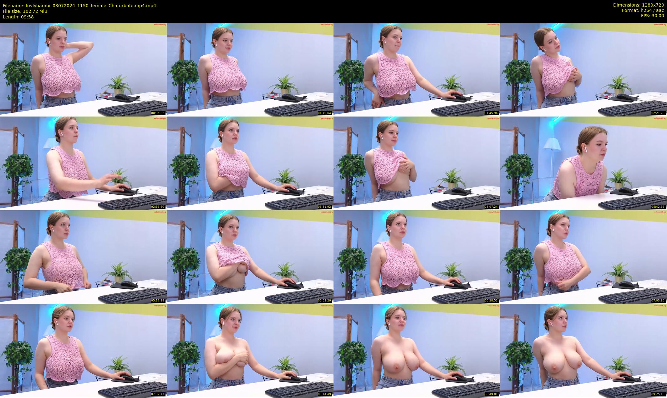 lovlybambi — 10 minute Chaturbate female cam show recording, 720p, Jul 3, 2024