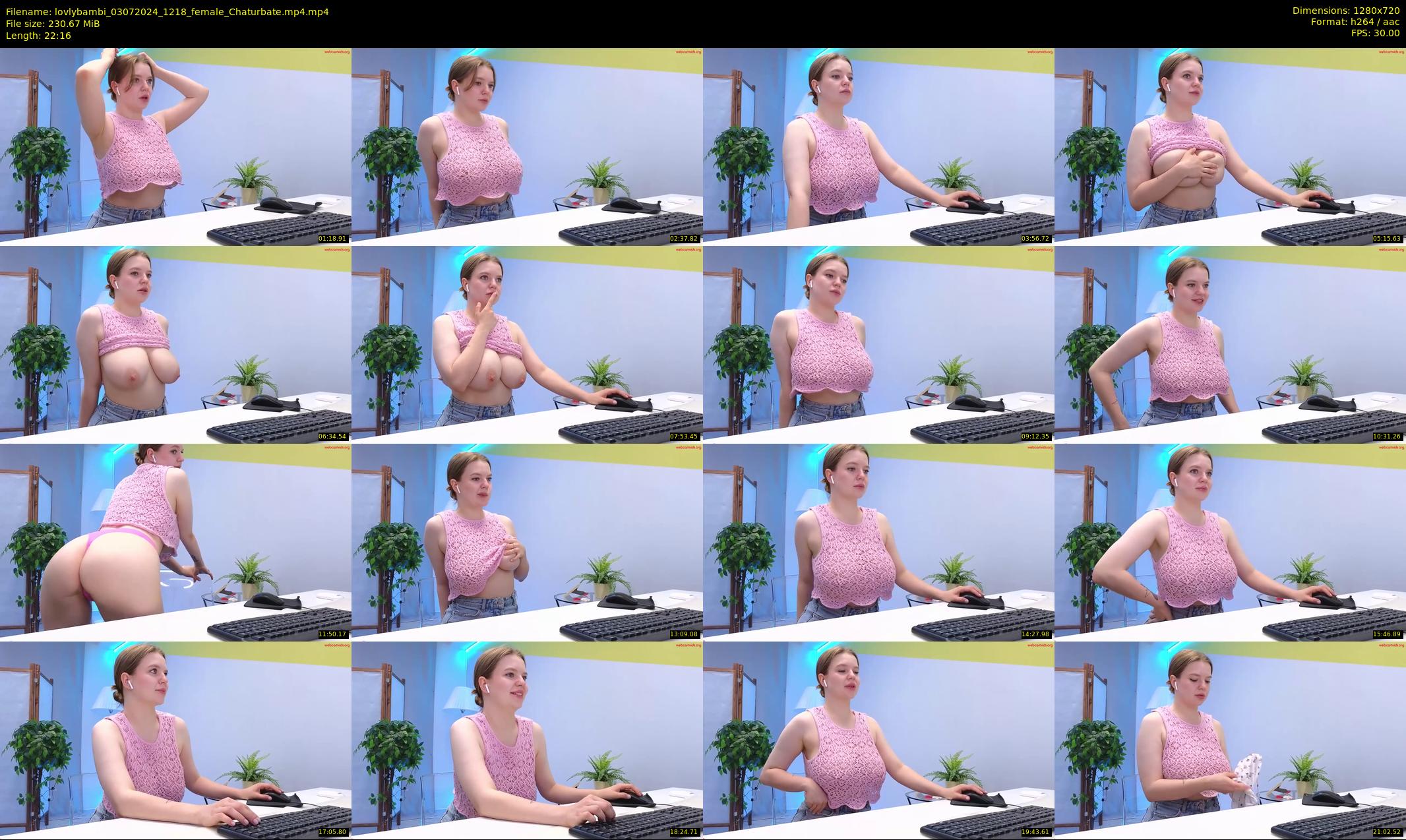 lovlybambi — 23 minute Chaturbate female cam show recording, 720p, Jul 3, 2024