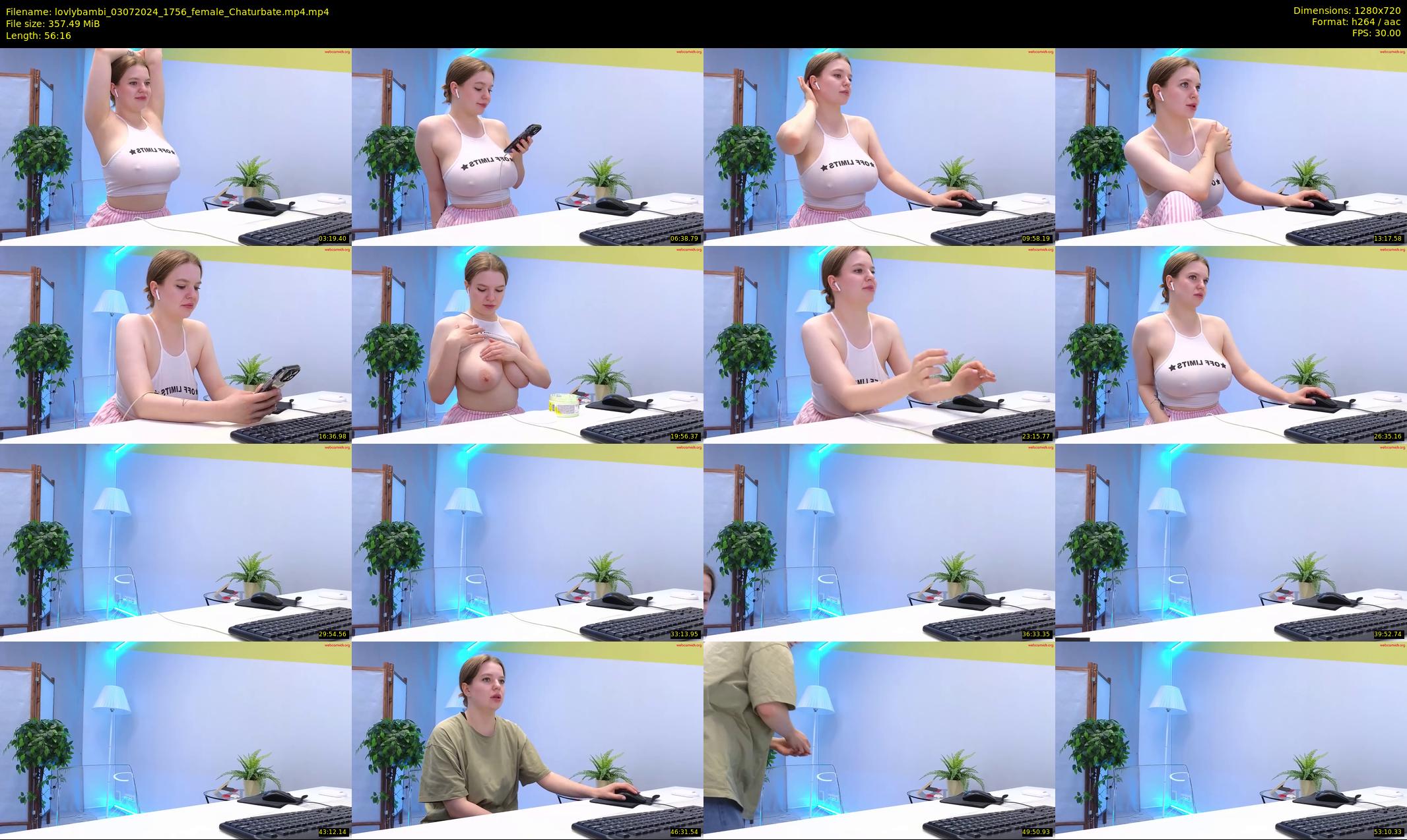 lovlybambi — 57 minute Chaturbate female cam show recording, 720p, Jul 3, 2024