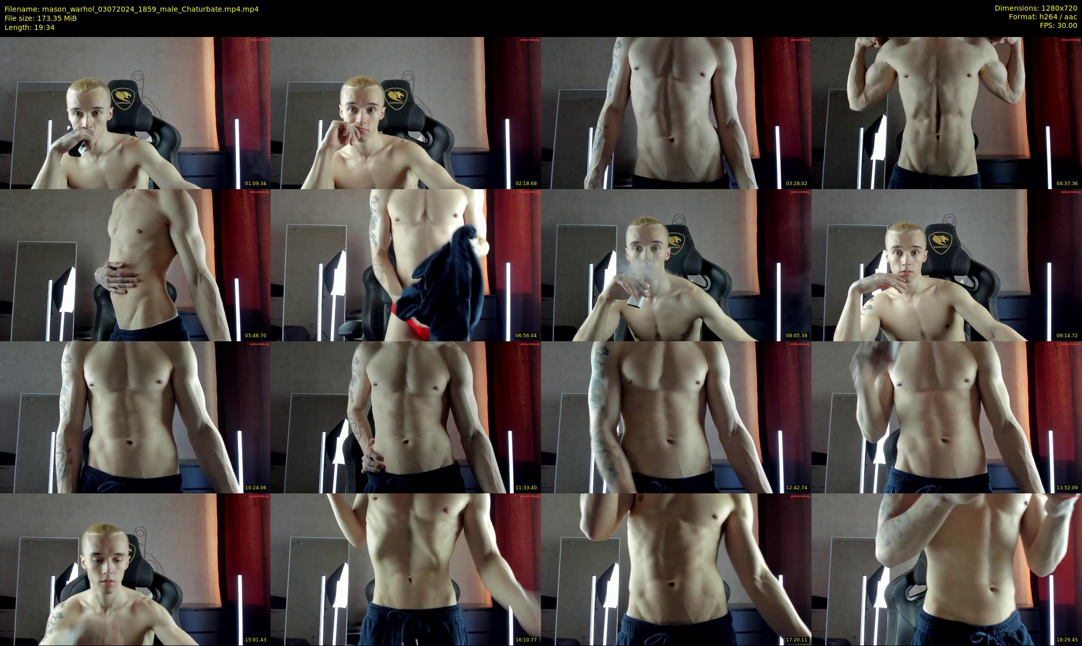 mason_warhol — 20 minute Chaturbate male cam show recording, 720p, Jul 3, 2024