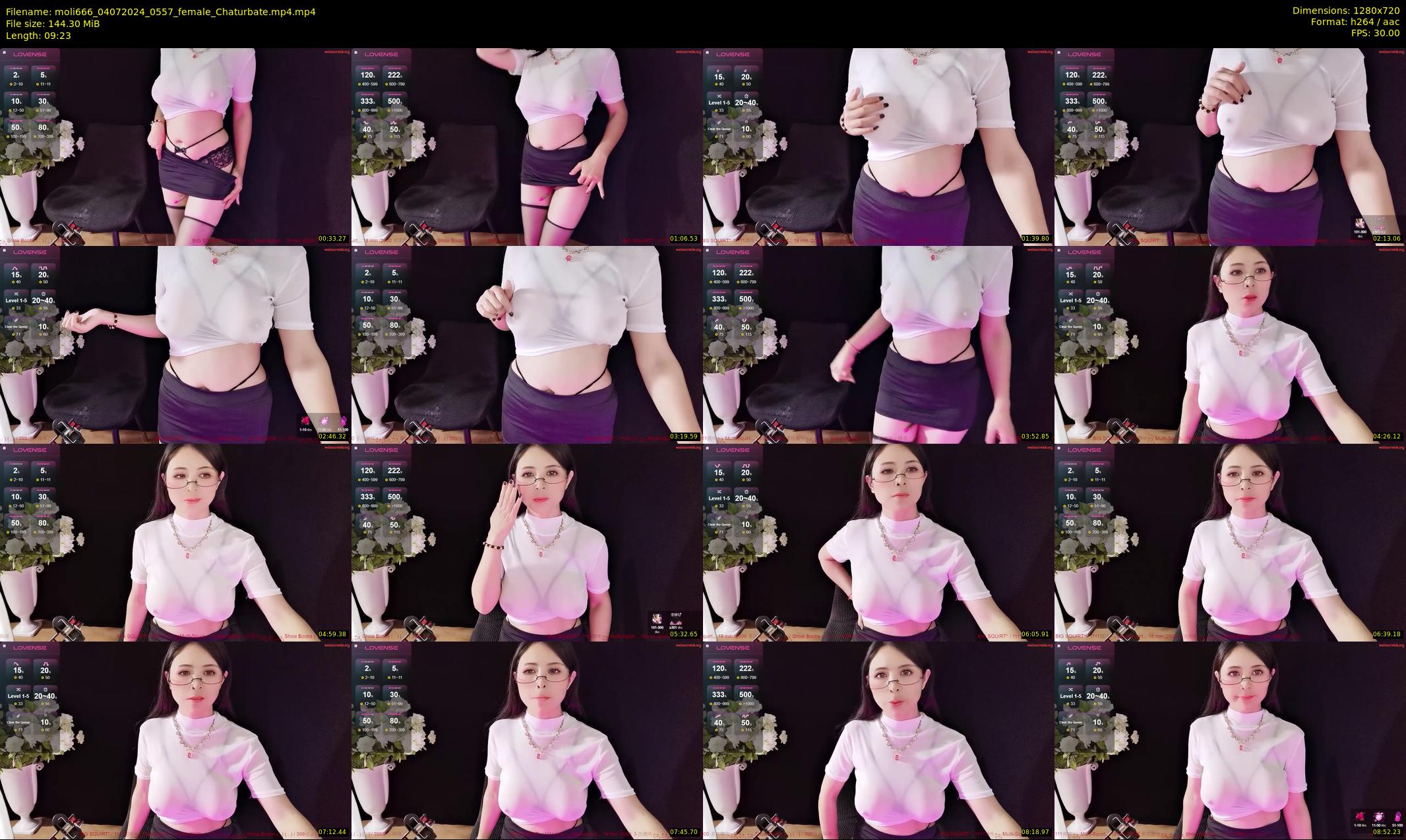moli666 — 10 minute Chaturbate female cam show recording, 720p, Jul 4, 2024