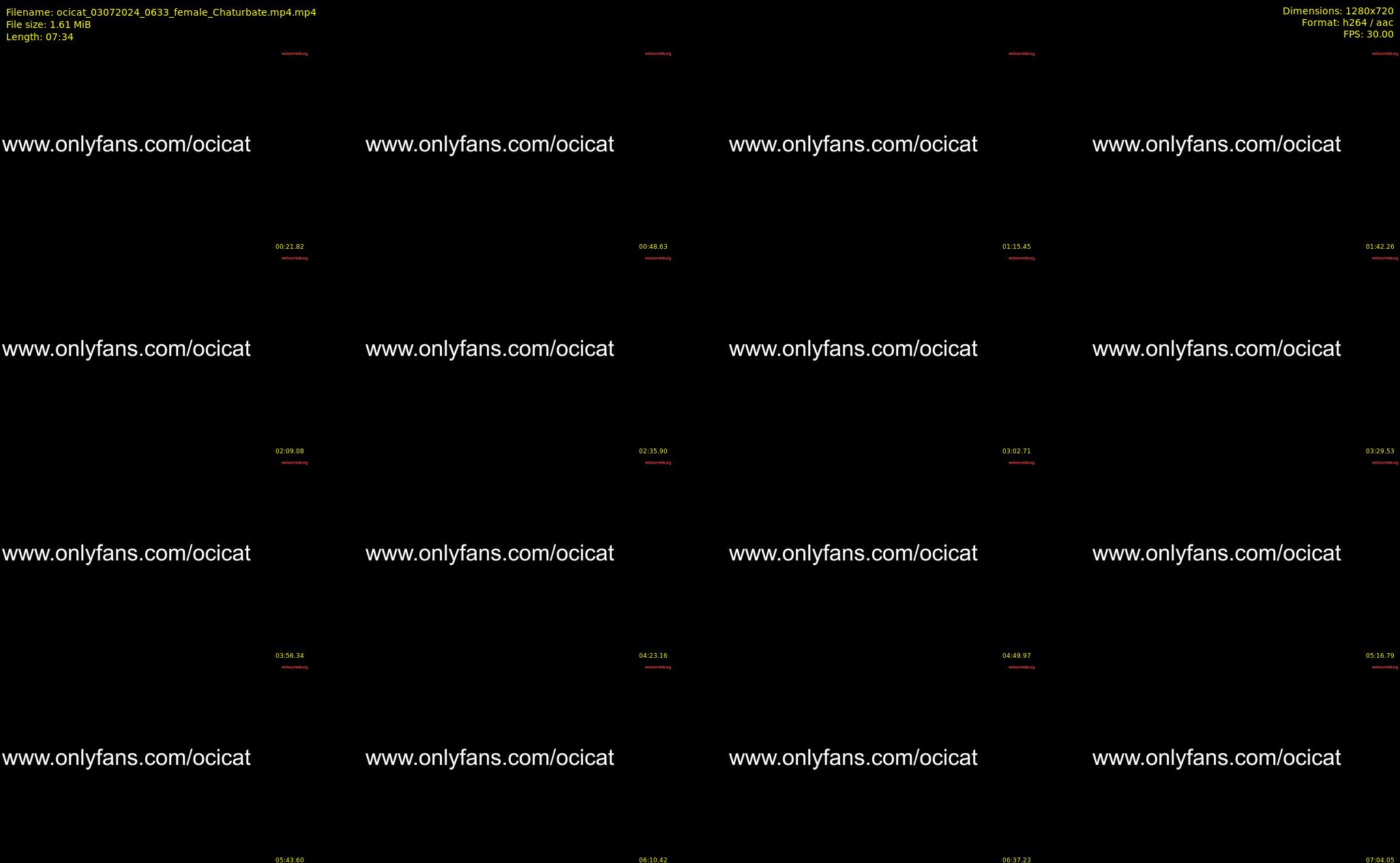 ocicat — 8 minute Chaturbate female cam show recording, 720p, Jul 3, 2024