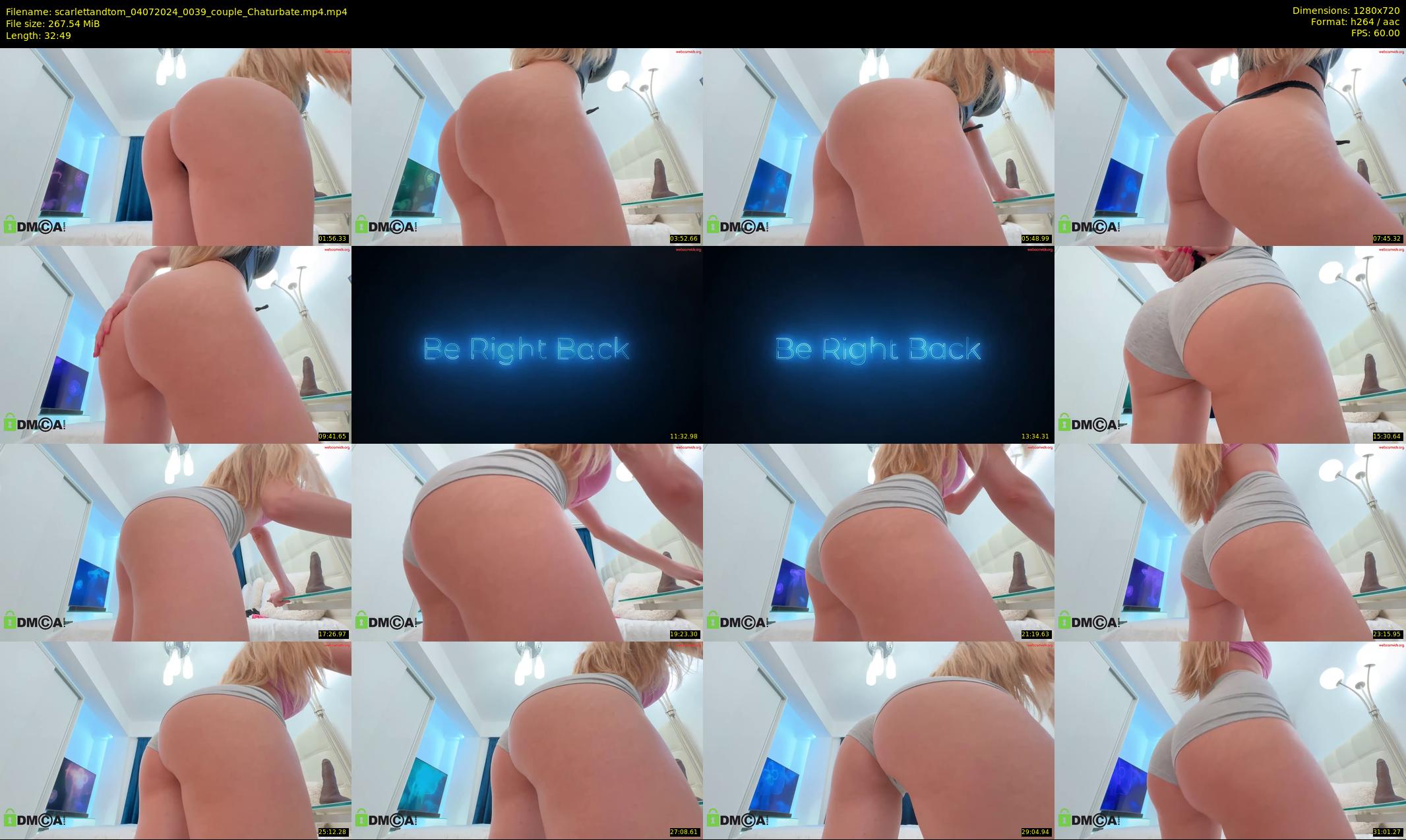scarlettandtom — 33 minute Chaturbate couple cam show recording, 720p, Jul 4, 2024