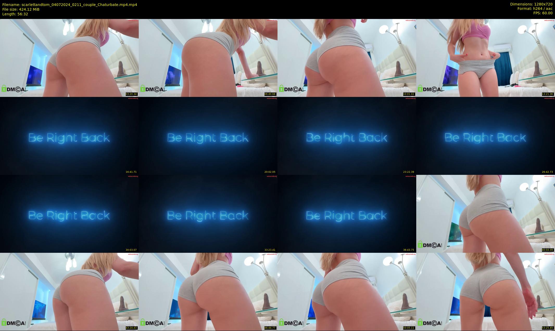 scarlettandtom — 57 minute Chaturbate couple cam show recording, 720p, Jul 4, 2024