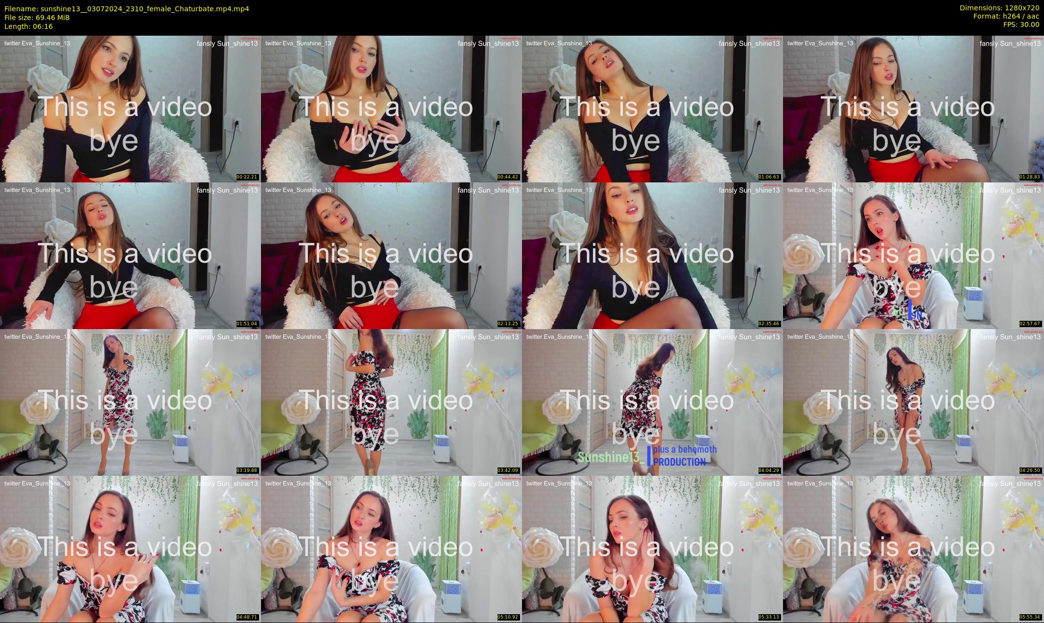 sunshine13_ — 7 minute Chaturbate female cam show recording, 720p, Jul 3, 2024