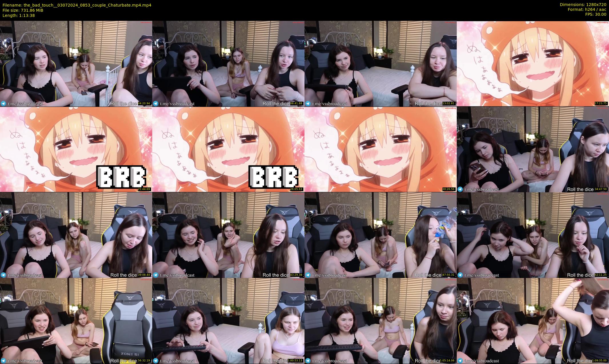 the_bad_touch_ — 74 minute Chaturbate couple cam show recording, 720p, Jul 3, 2024