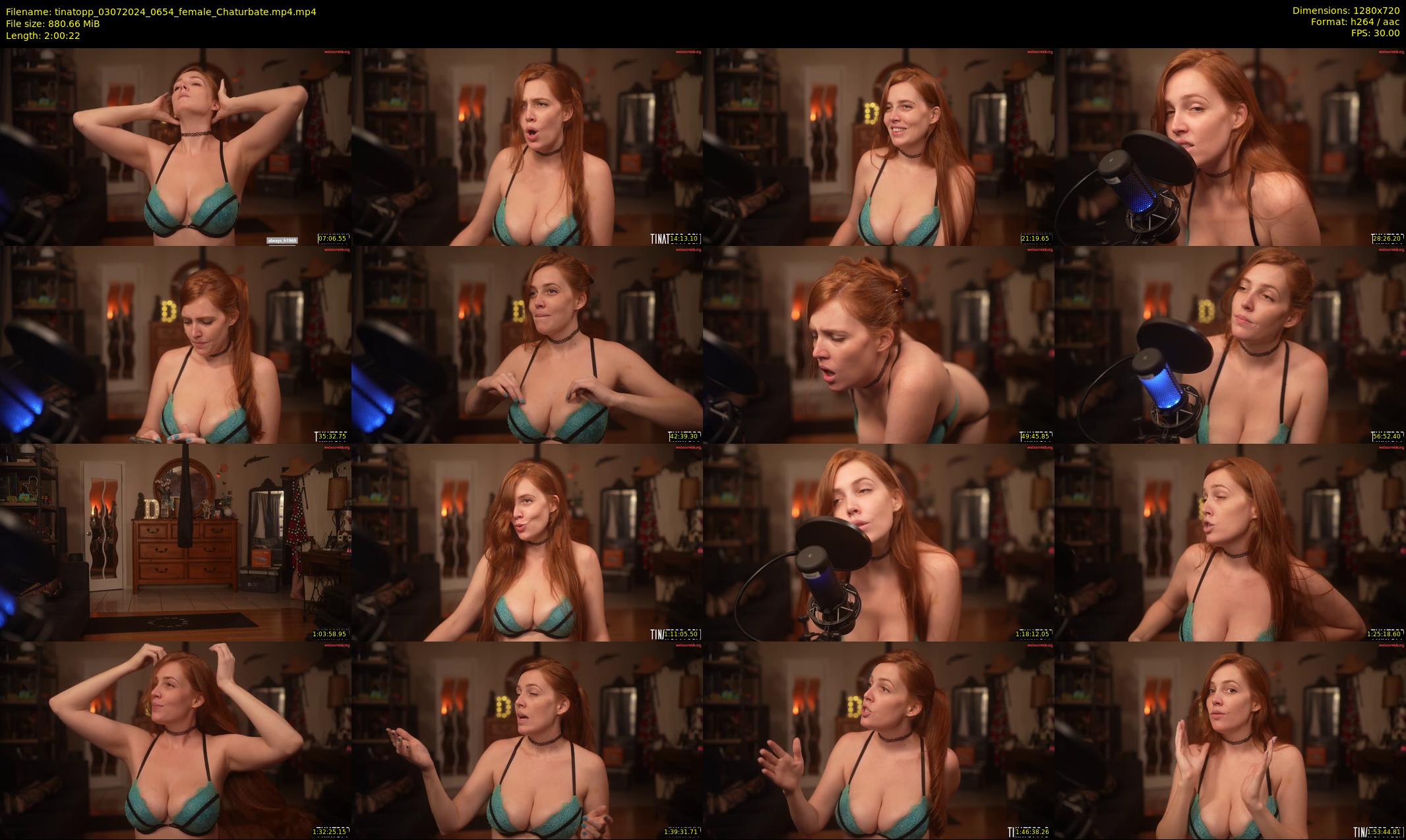 tinatopp — 121 minute Chaturbate female cam show recording, 720p, Jul 3, 2024
