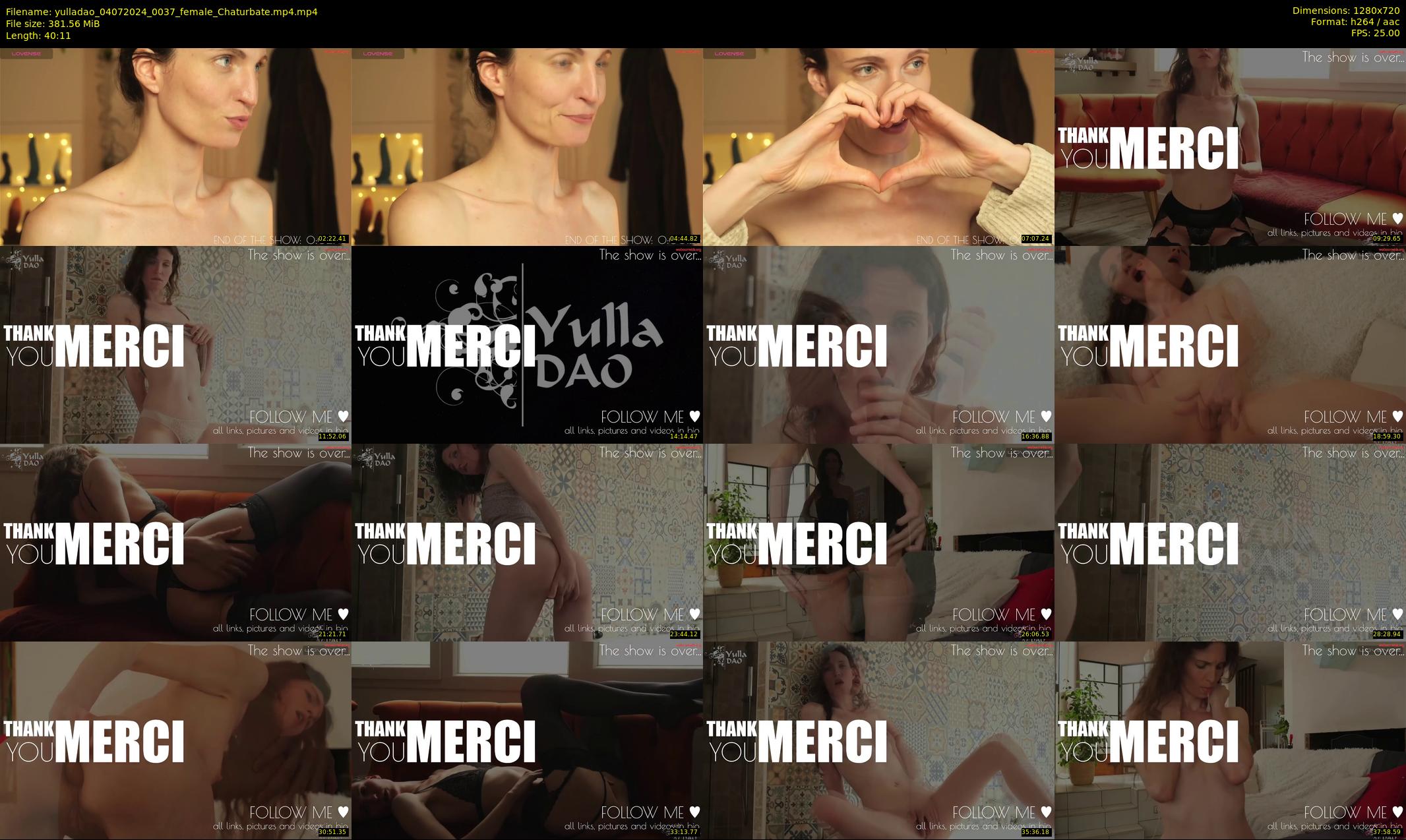 yulladao — 41 minute Chaturbate female cam show recording, 720p, Jul 4, 2024