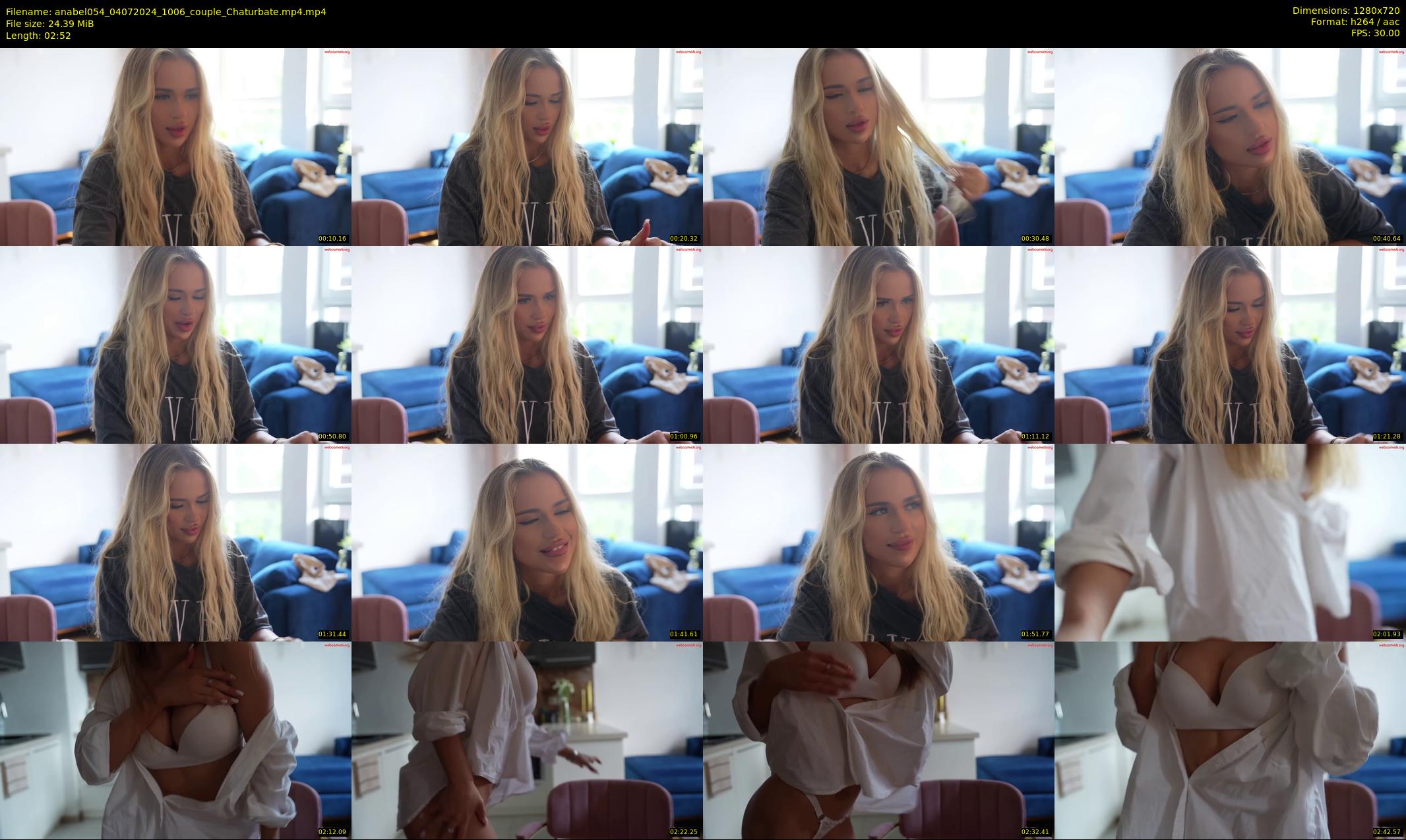 anabel054 — 3 minute Chaturbate female cam show recording, 720p, Jul 4, 2024