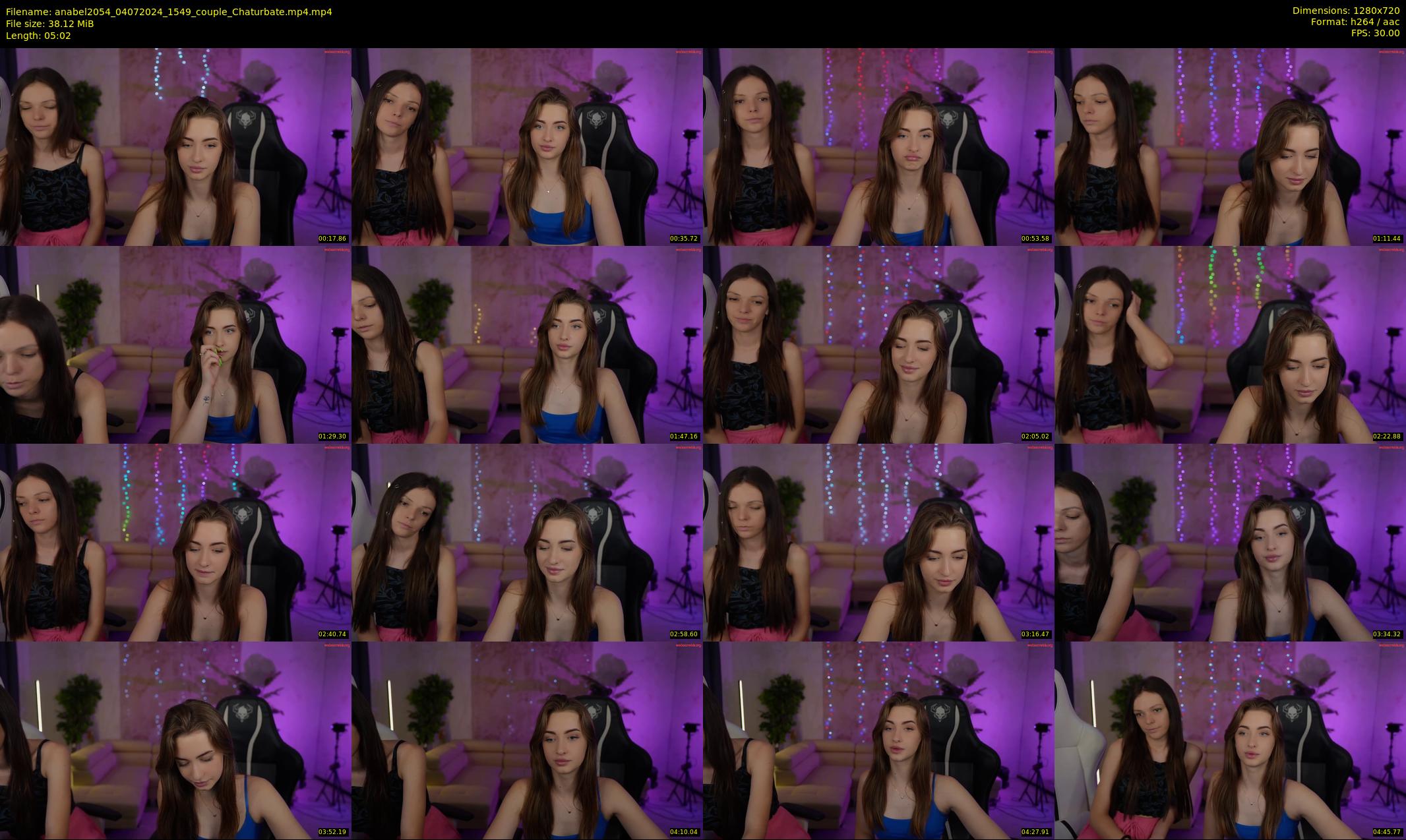 anabel2054 — 6 minute Chaturbate female cam show recording, 720p, Jul 4, 2024