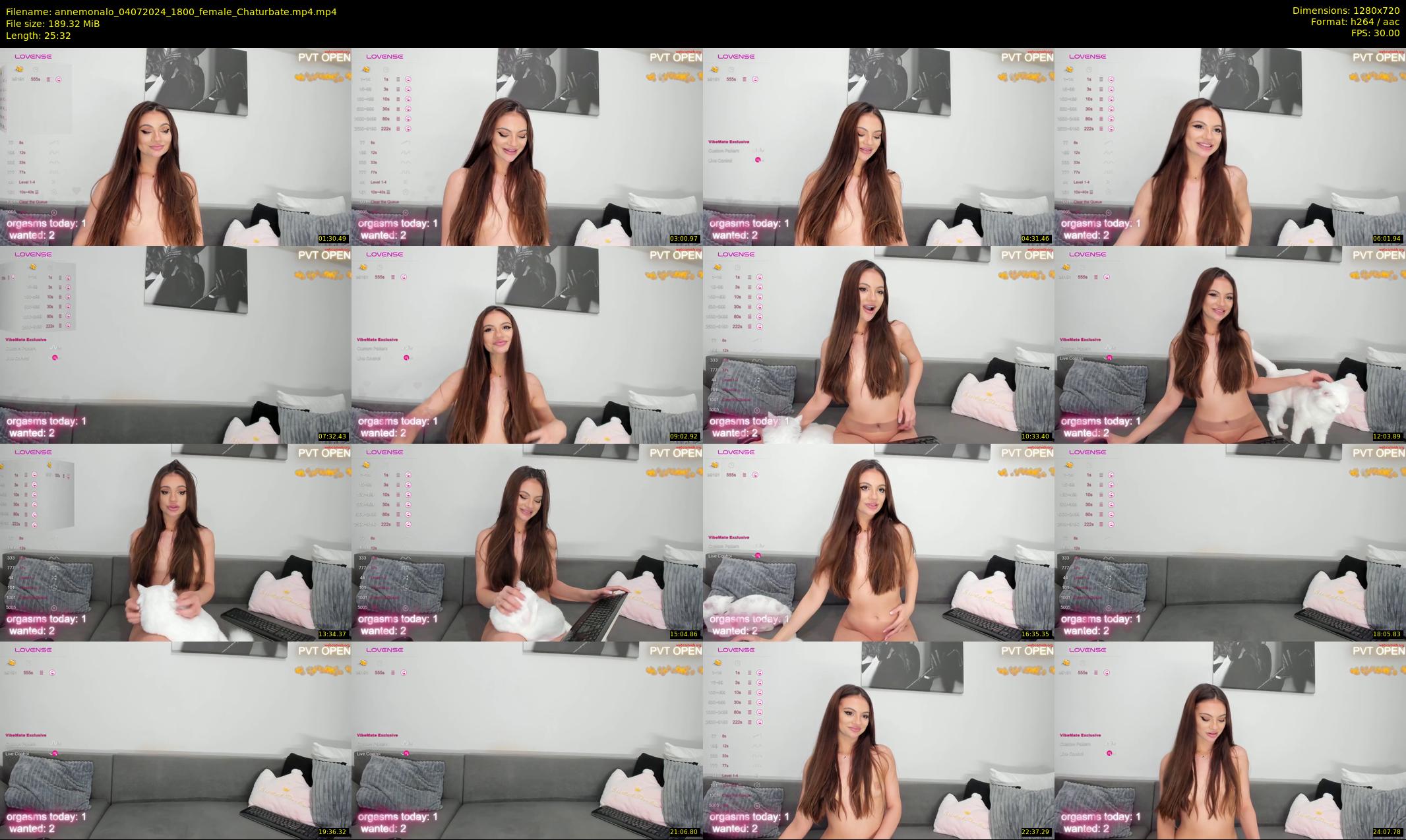 annemonalo — 26 minute Chaturbate female cam show recording, 720p, Jul 4, 2024