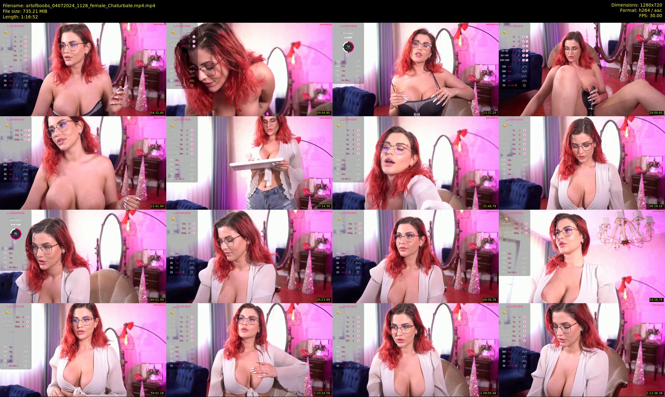 artofboobs — 77 minute Chaturbate female cam show recording, 720p, Jul 4, 2024